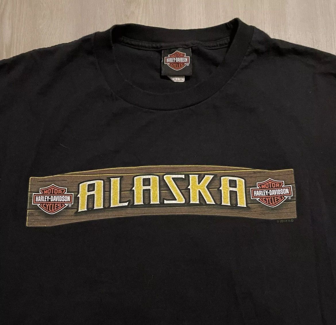 Harley Davidson 2012 Harley Davidson Alaska Smokin Sammy Shirt Mens XL Size US XL / EU 56 / 4 - 5 Thumbnail
