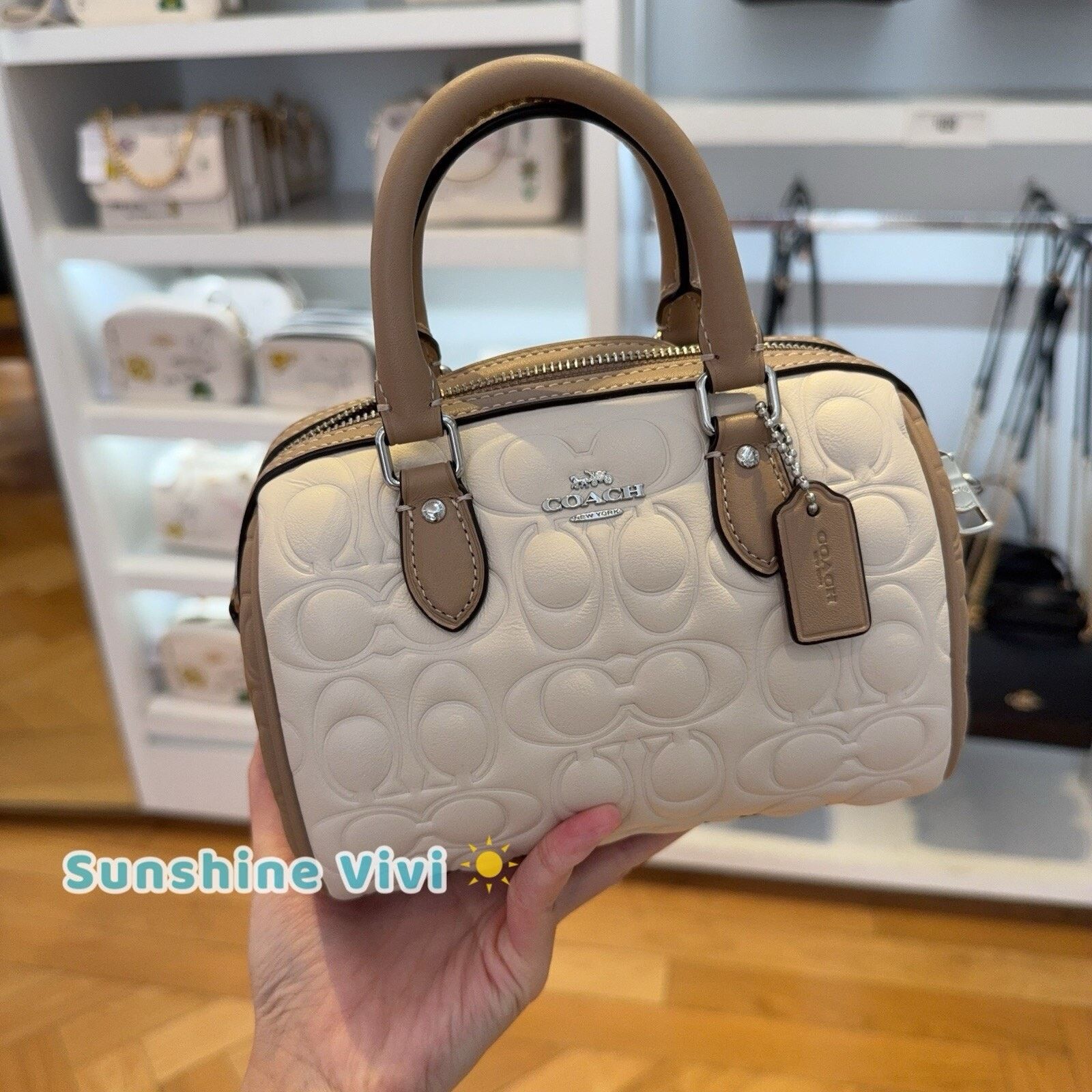 NWT Coach Mini Rowan Crossbody Bag Signature Leather Cy744, Women's