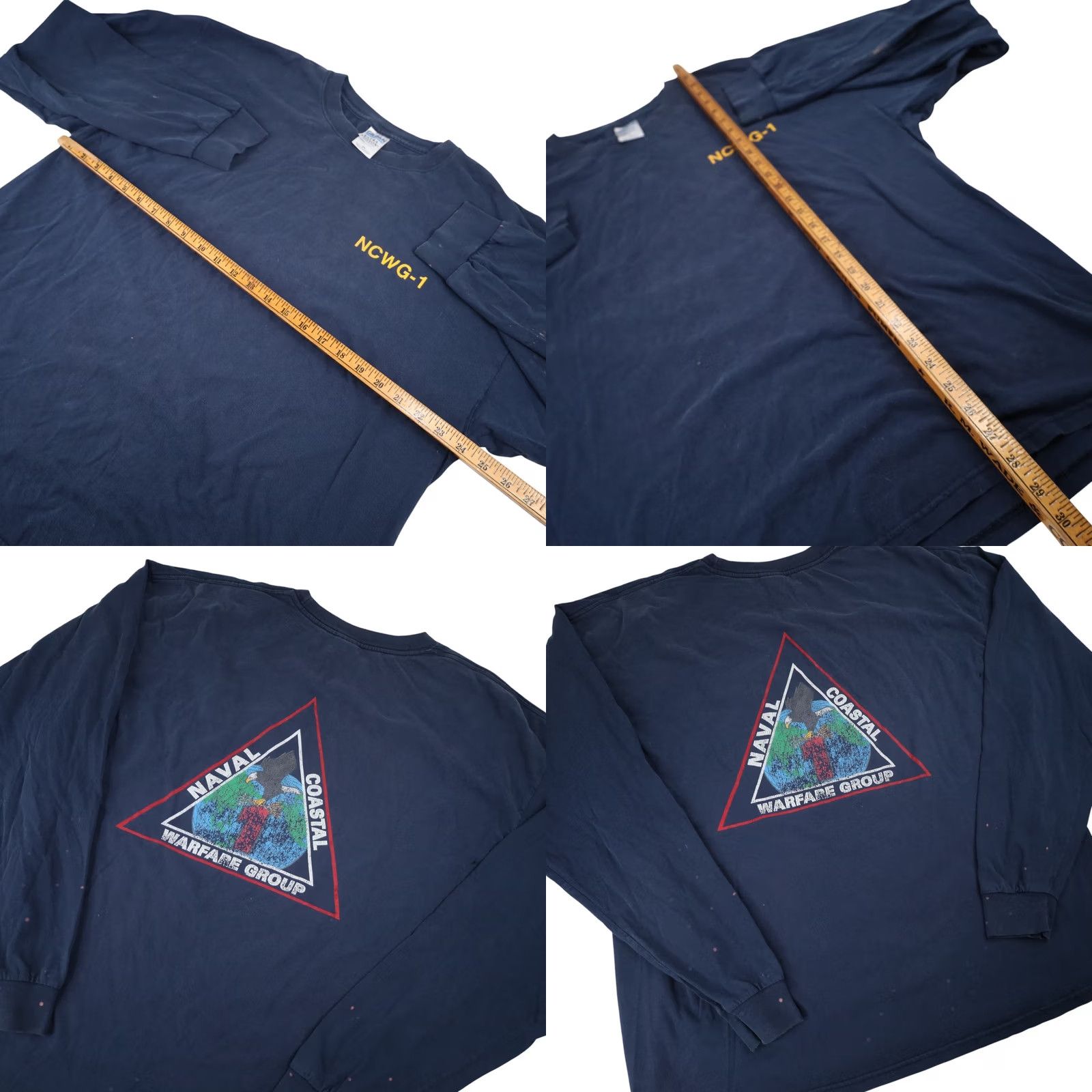 Vintage VINTAGE Military NCWG-1 Naval Coastal Warfare Group Mens XXL Graphic Long Sleeve T Shirt Size US XXL / EU 58 / 5 - 8 Thumbnail