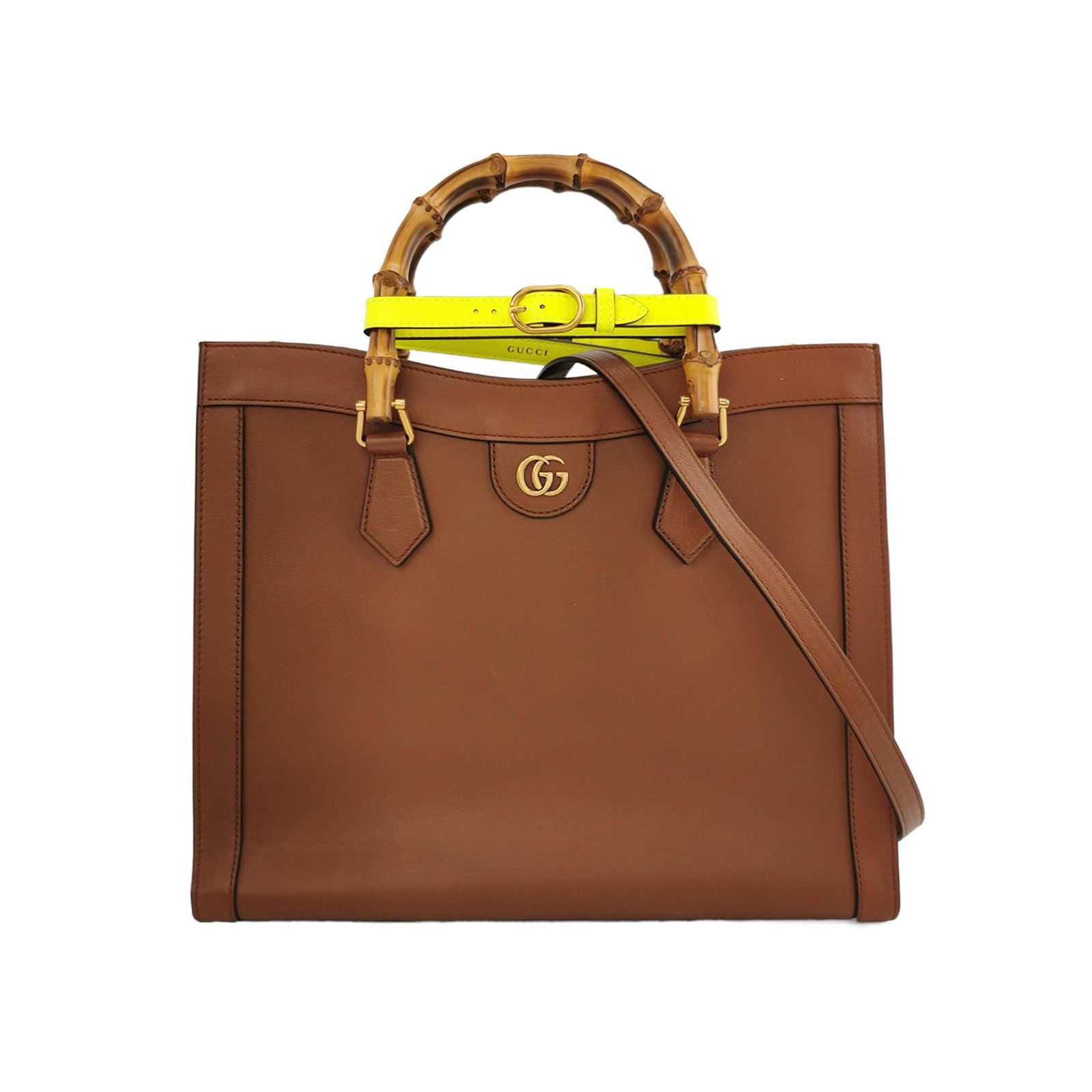 Gucci Gucci Diana Medium Leather Bamboo Handle Bag Size ONE SIZE Size ONE SIZE - 1 Thumbnail