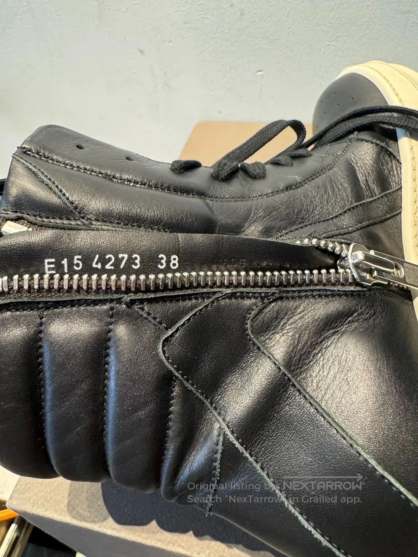Rick Owens rick owens black leather high. Size US 6.5 / EU 39-40 - 6 Thumbnail