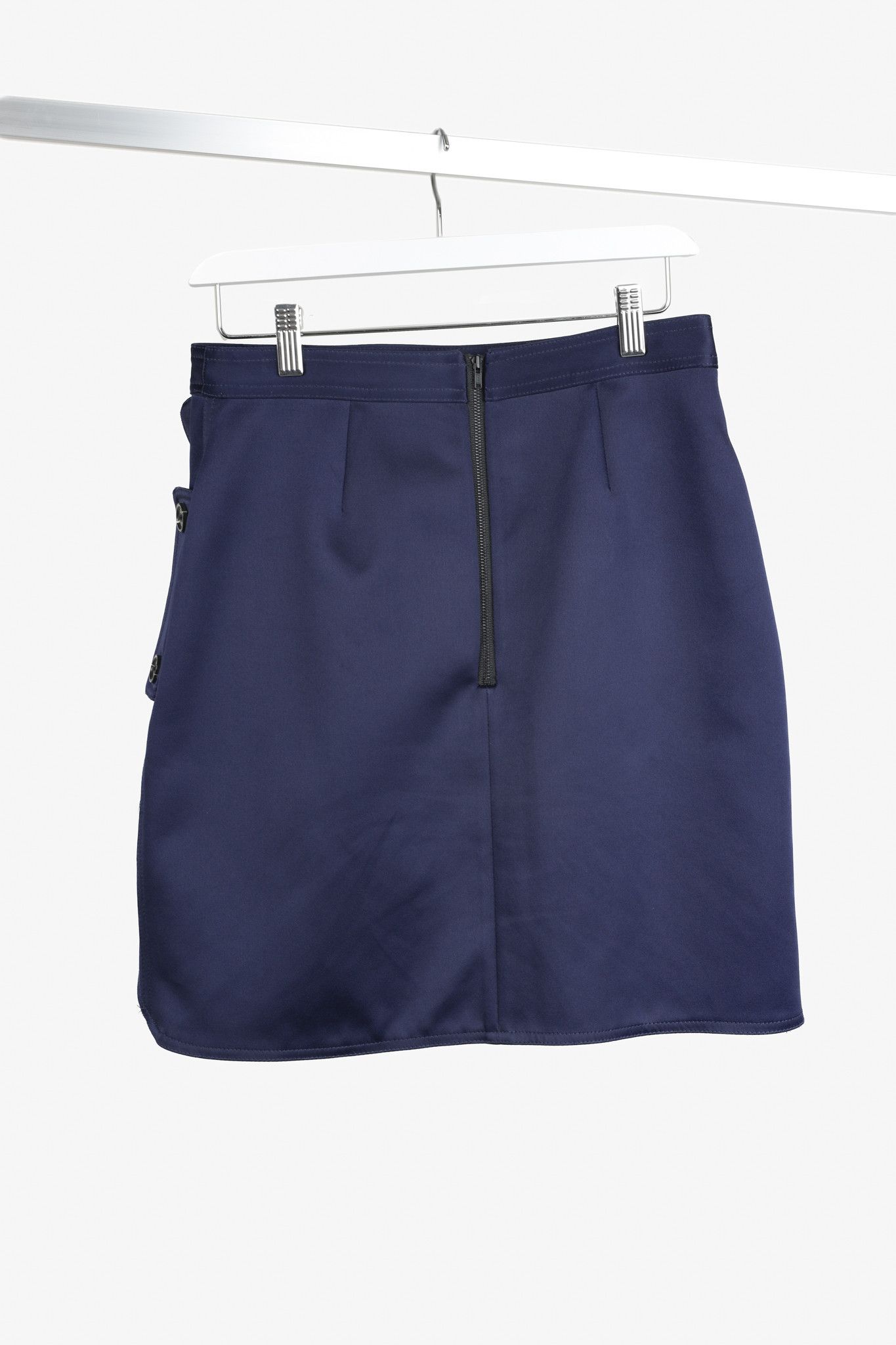 Self-Portrait Self-Portrait Navy Button Accent Lace Skirt Size 29" - 2 Thumbnail