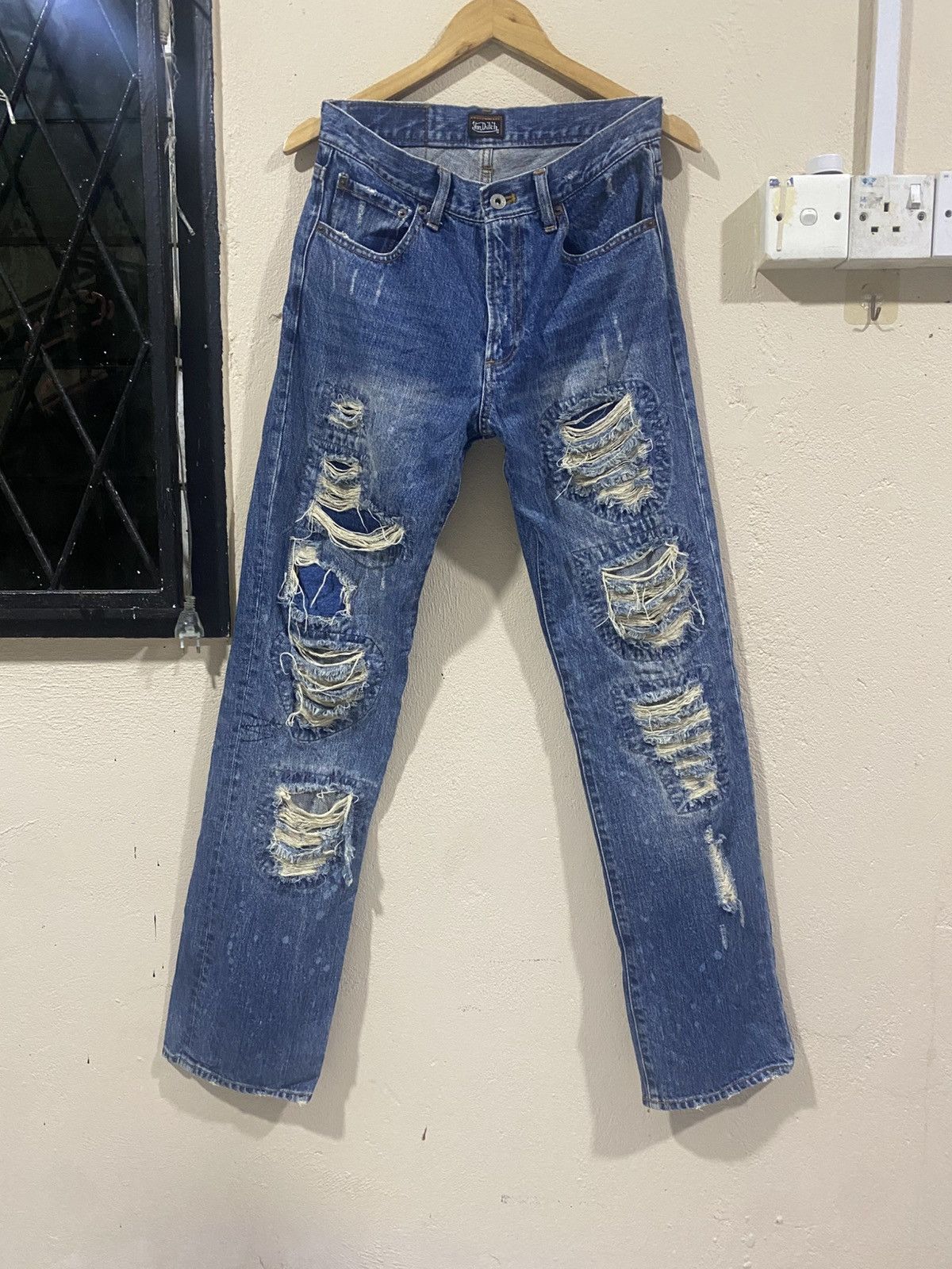 Von Dutch Von Dutch 2000s Patch Distressed Design Denim Size US 30 / EU 46 - 1 Thumbnail