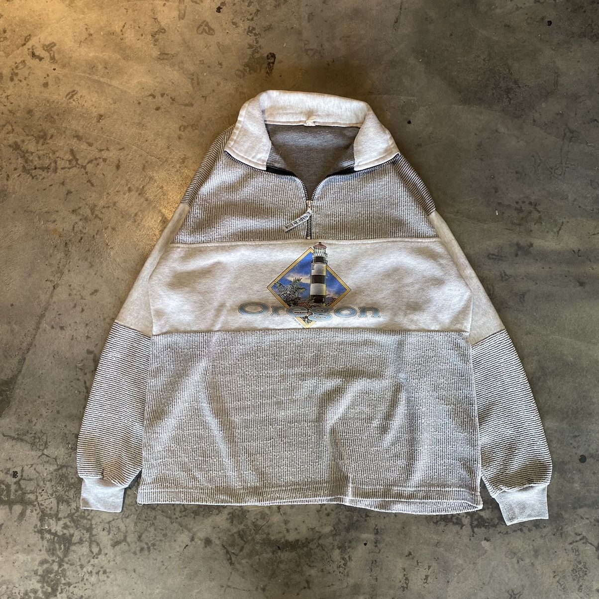 90s💥1998 Oregon Made in USA Knit Halfzipper