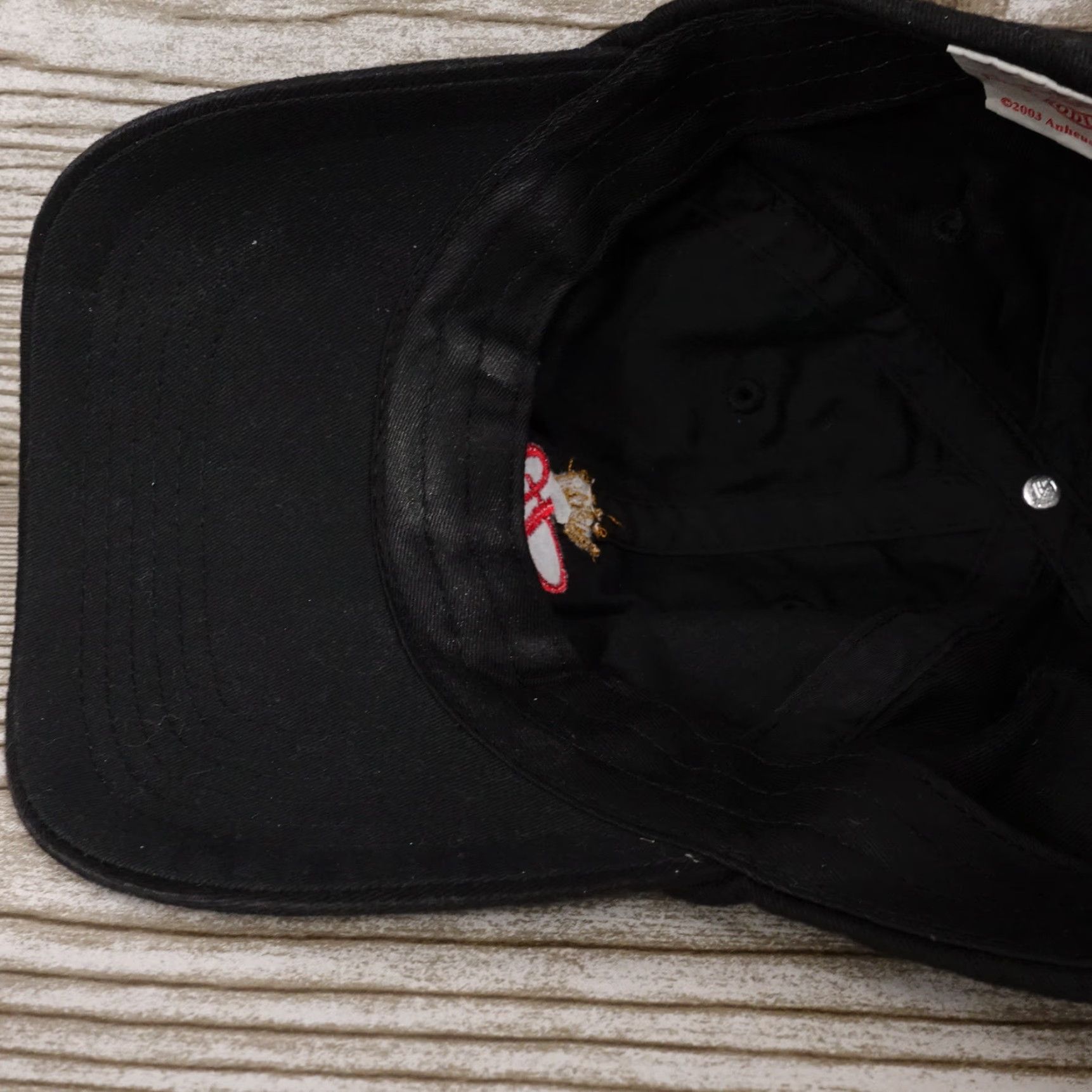 Budweiser VINTAGE BUDWEISER BASEBALL CAP - Black Strapback Hat - One Size - Casual - Mens Size ONE SIZE - 7 Thumbnail