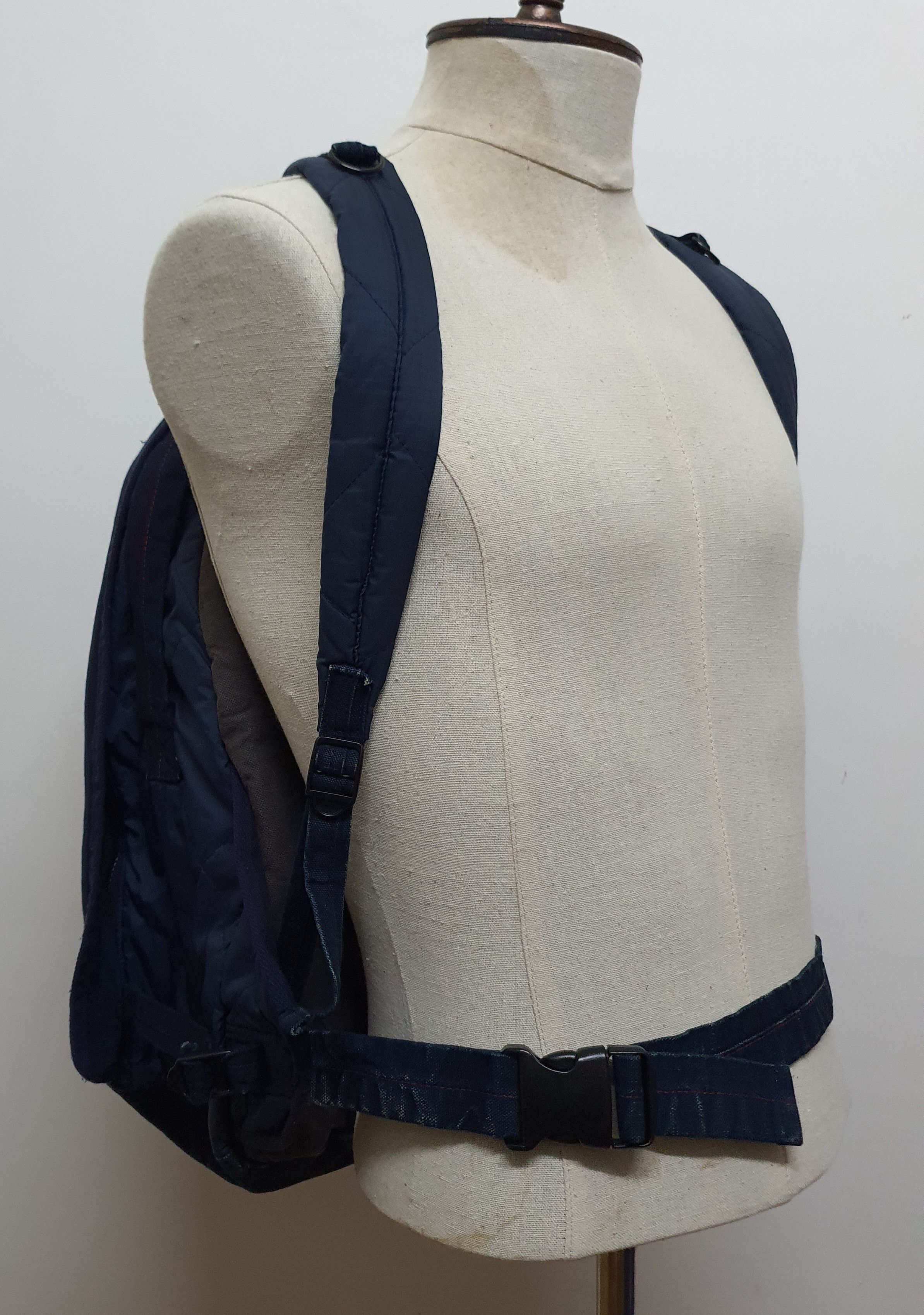 45rpm × Japanese Brand 45rpm Japanese Brand Denim Indigo Dye Backpack. Size ONE SIZE - 10 Thumbnail