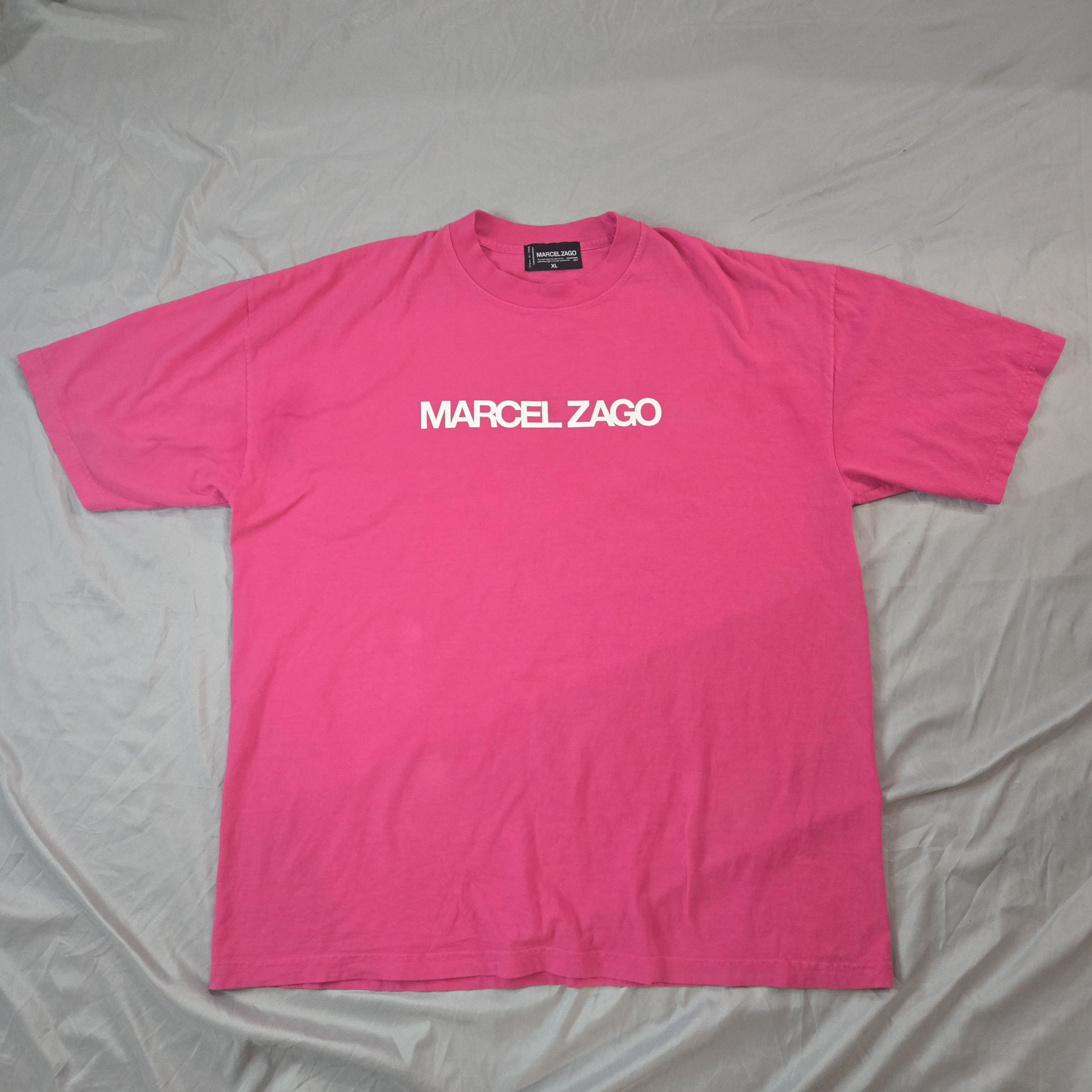 Asspizza × Marcel Zago Pink Marcel Zago Logo T-Shirt Size US XL / EU 56 / 4 - 1 Thumbnail