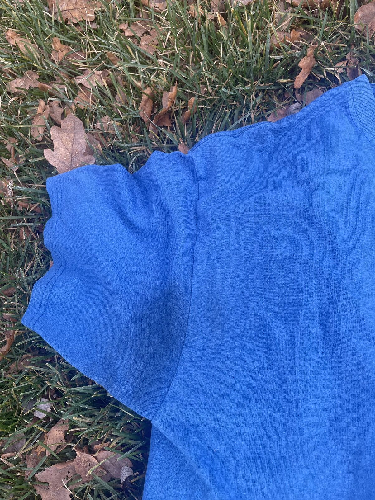 Other × Vintage Blue Living for Jesus Christ big logo graphic tee shirt. Size US L / EU 52-54 / 3 - 5 Thumbnail