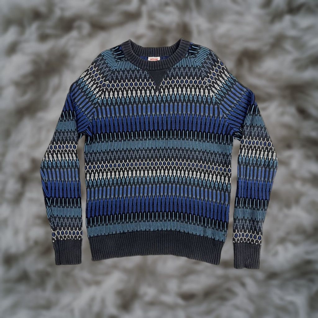 Mossimo Mossimo Crewneck Sweater Men’s S Multicolor Geometric 100% Cotton Crew Neck Long Sleeve Pullover Casual Fall Winter Spring Regular fit Breathing Size US S / EU 44-46 / 1 - 1 Thumbnail