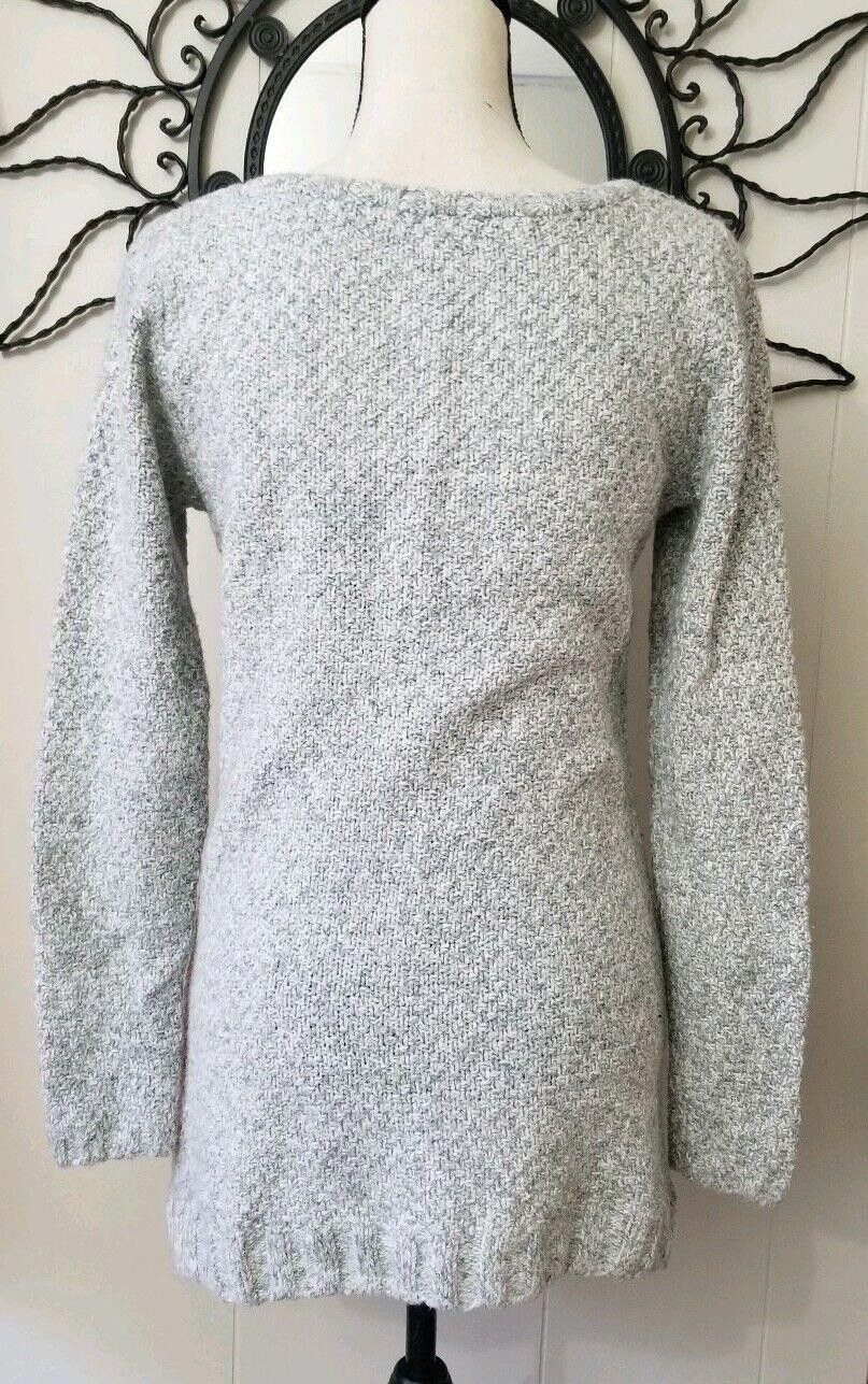 Designer Maurices Sweater Dress Medium Light Grey Long Slouchy Size M / US 6-8 / IT 42-44 - 2 Thumbnail