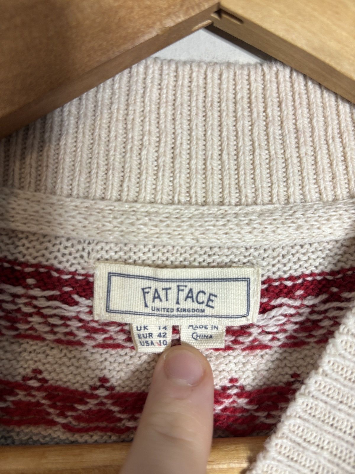 FatFace Fat Face UK Knit Dog Pattern Sweater Size L / US 10 / IT 46 - 3 Thumbnail