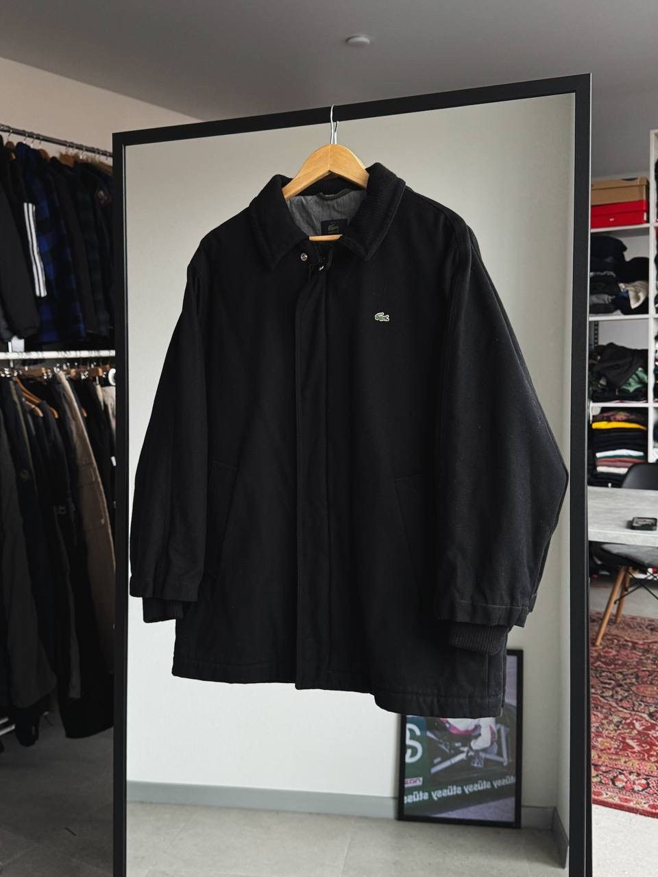 Lacoste lacoste Vintage Wool Coat jacket 54/5 Size US M / EU 48-50 / 2 - 2 Thumbnail