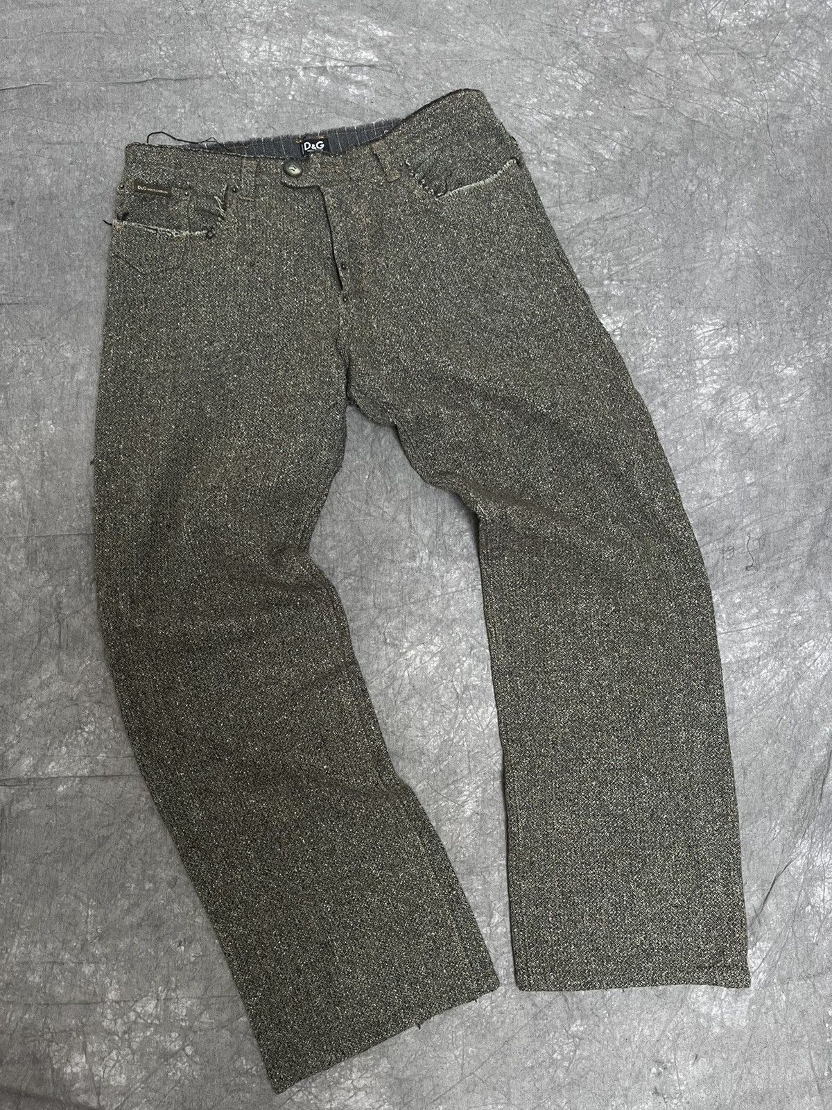 image of Archival Clothing x Dolce Gabbana Vintage Dolce Gabbana Pants in Green, Men's (Size 36)