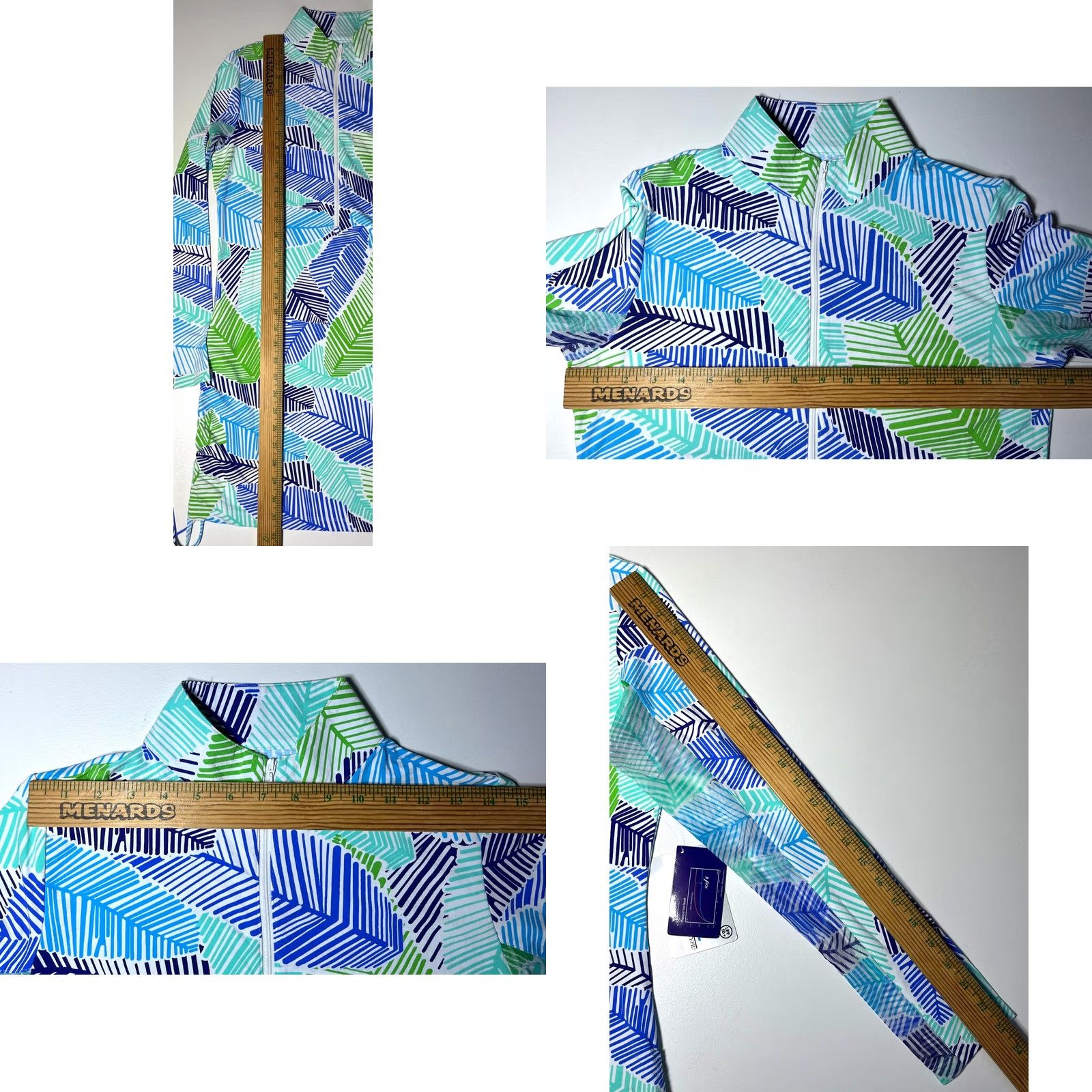 Vintage NWT Ibkul Drawstring Tunic Marley Navy/Green Womens Sports SB Size S Tunic Size ONE SIZE - 10 Thumbnail