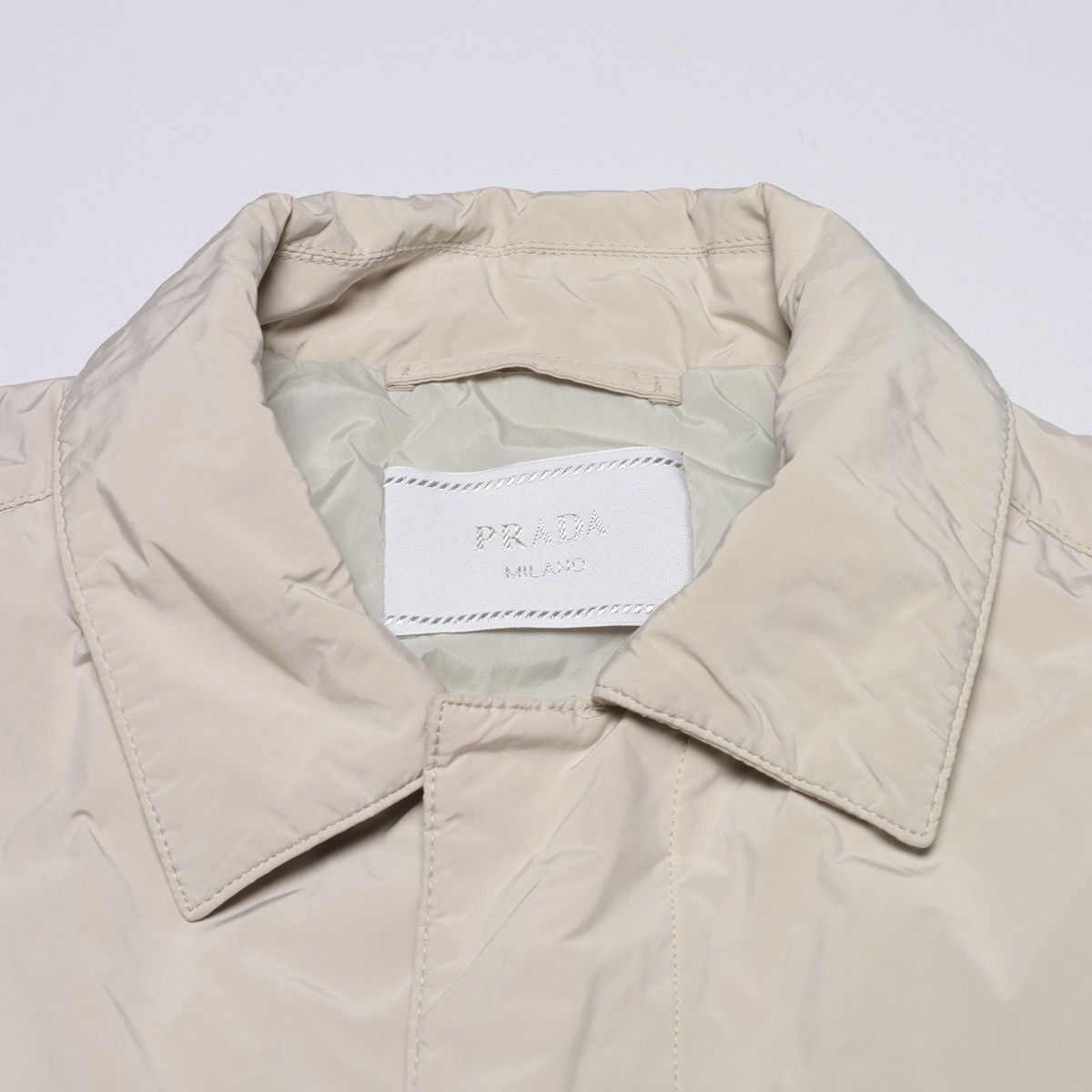 Prada Prada White Milk Puffer Jacket Coat Parka Size XL / US 12-14 / IT 48-50 - 4 Thumbnail