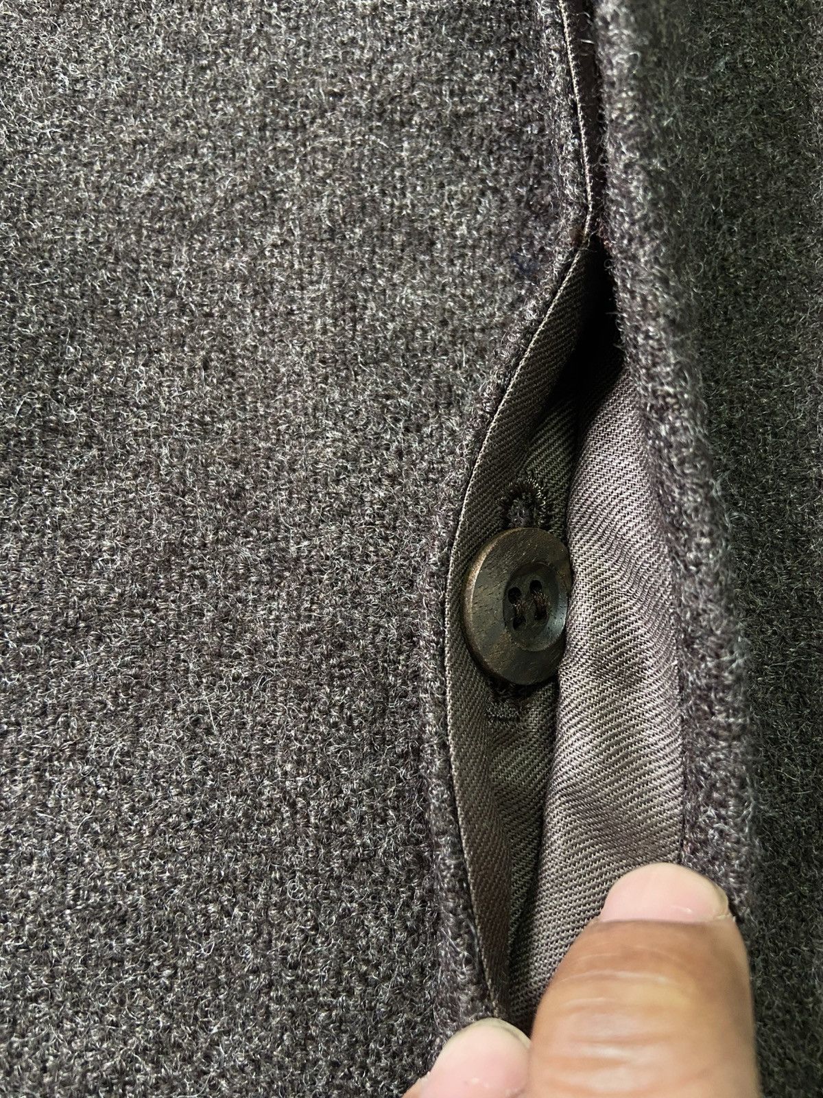 Issey Miyake 🔥🔥 Pour Deux Hoodie Wool Crop Jacket Size L / US 10 / IT 46 - 10 Thumbnail