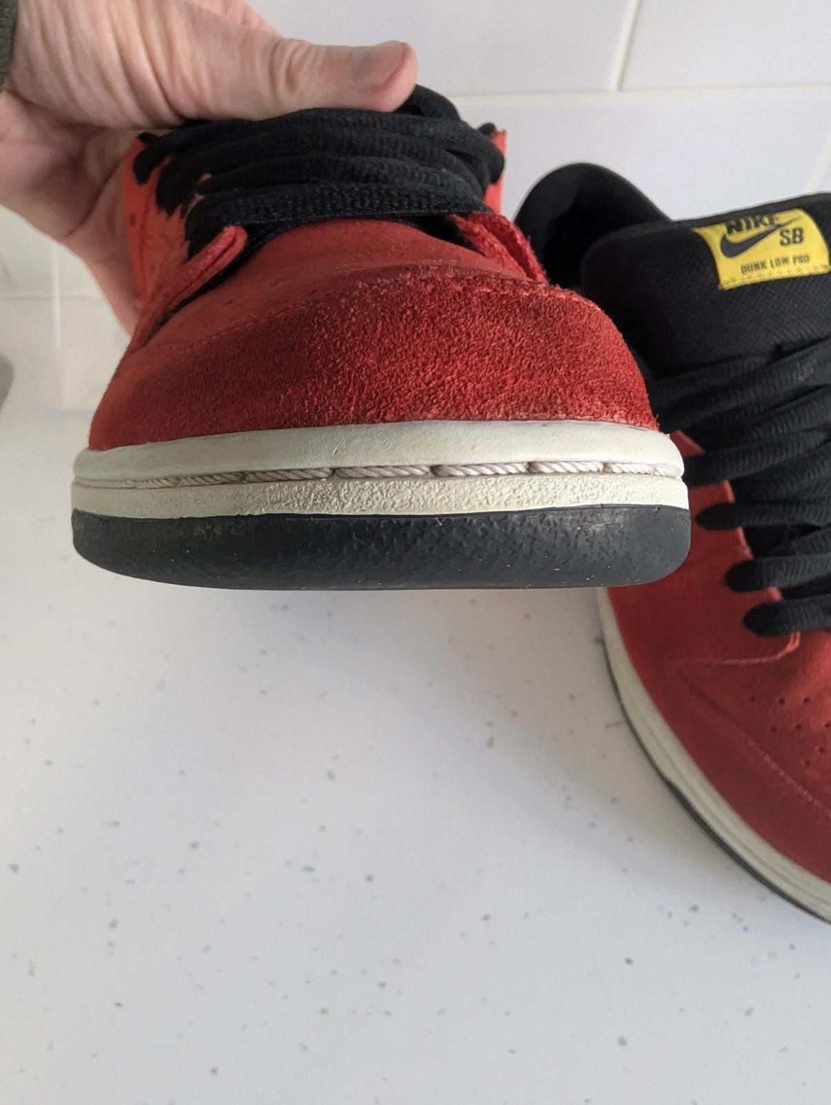 Nike Nike SB Dunk Low Firecracker Red UK 8 Rare SB Collector Pair Size US 9 / EU 42 - 7 Thumbnail