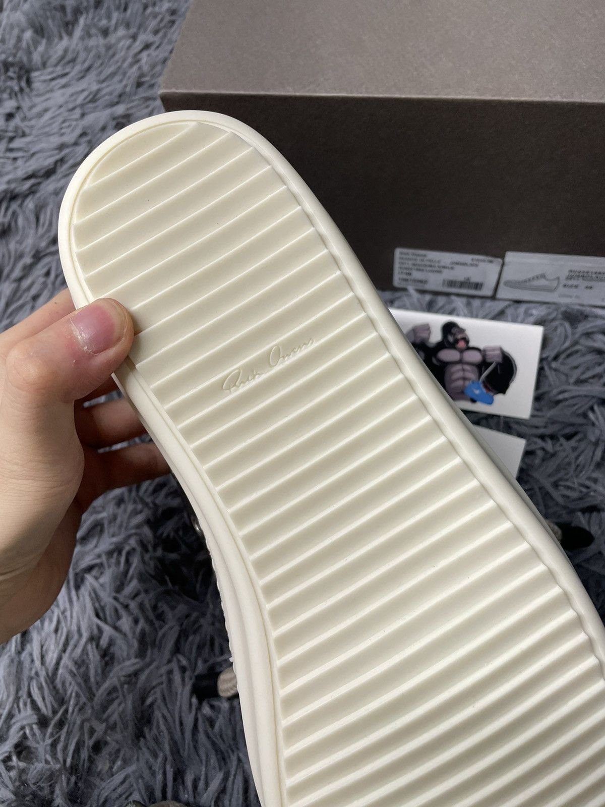 Rick Owens Rick Owens Ramone Low Jumbo Lace Bosco/Milk Size US 13 / EU 46 - 6 Thumbnail