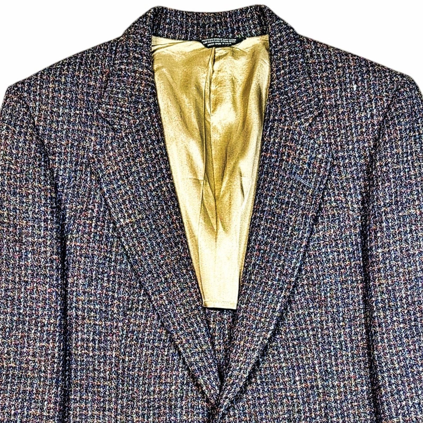 Harris Tweed Heironimus Harris Tweed Blazer 42R Wool Sport Coat Vintage Size 42R - 5 Thumbnail
