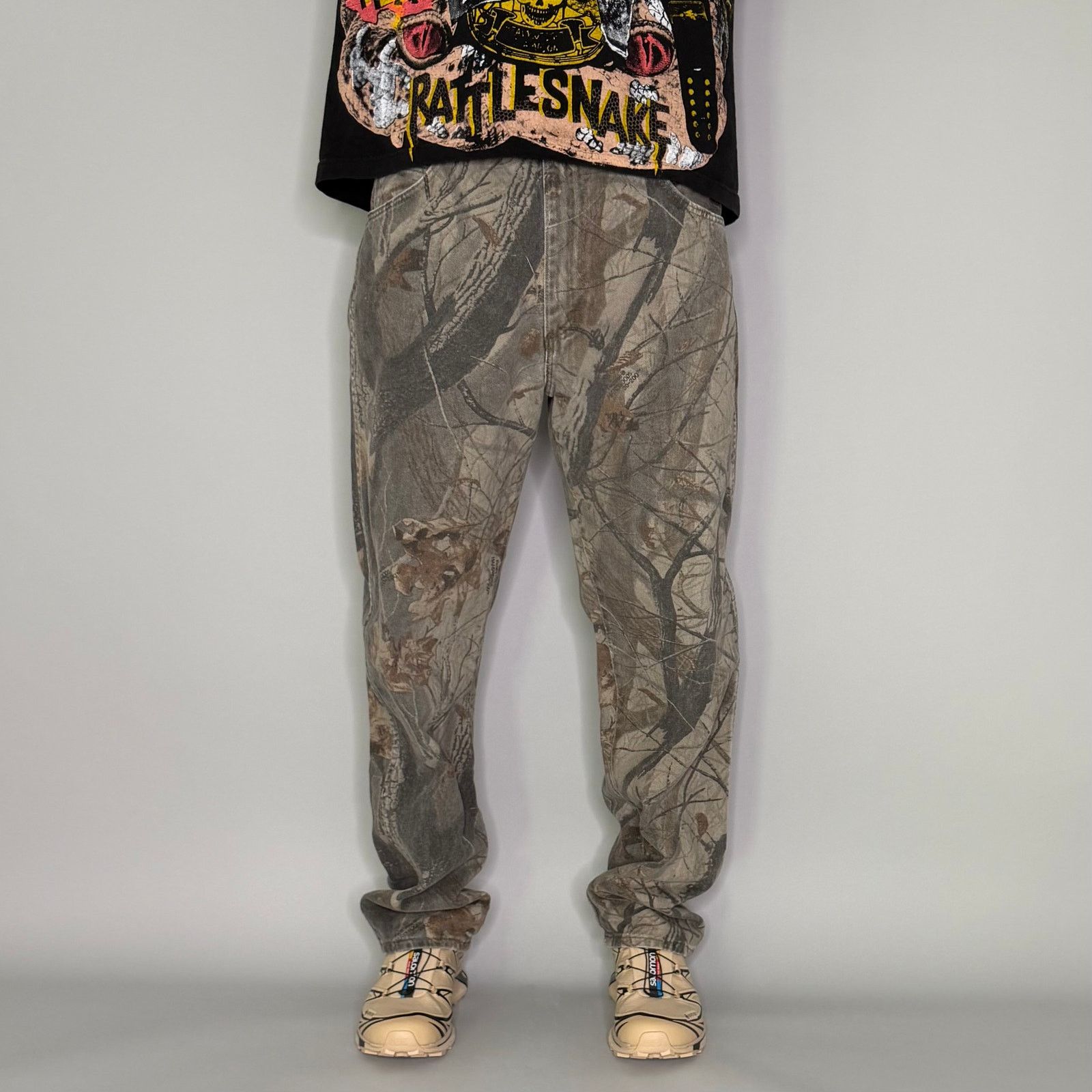 Wrangler Vintage 90s Wrangler Camo Jeans 36x32 Baggy Denim Real Tree Size US 36 / EU 52 - 2 Thumbnail