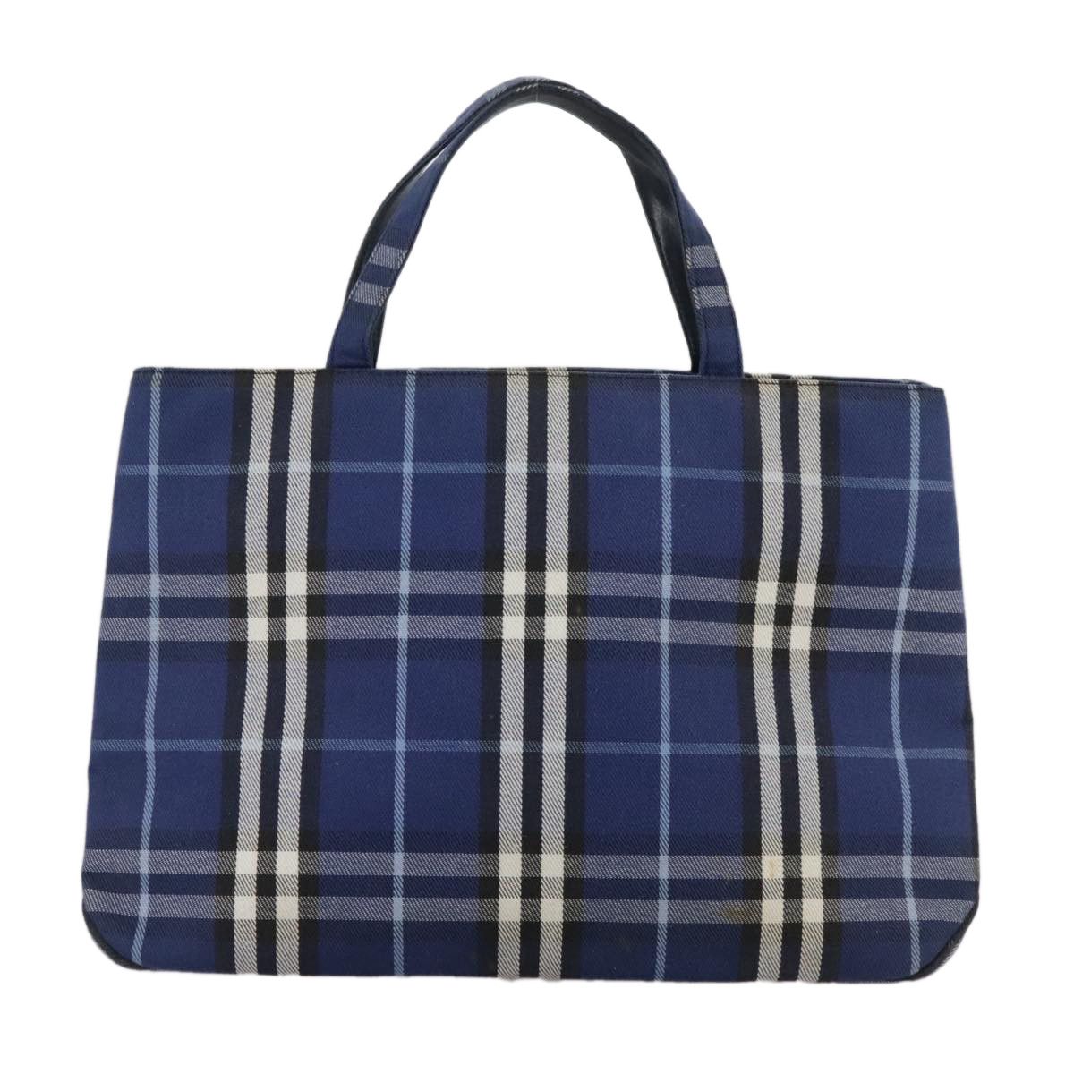 Burberry Nova Check Blue Canvas Handbag (Pre-Owned) Size ONE SIZE - 1 Thumbnail