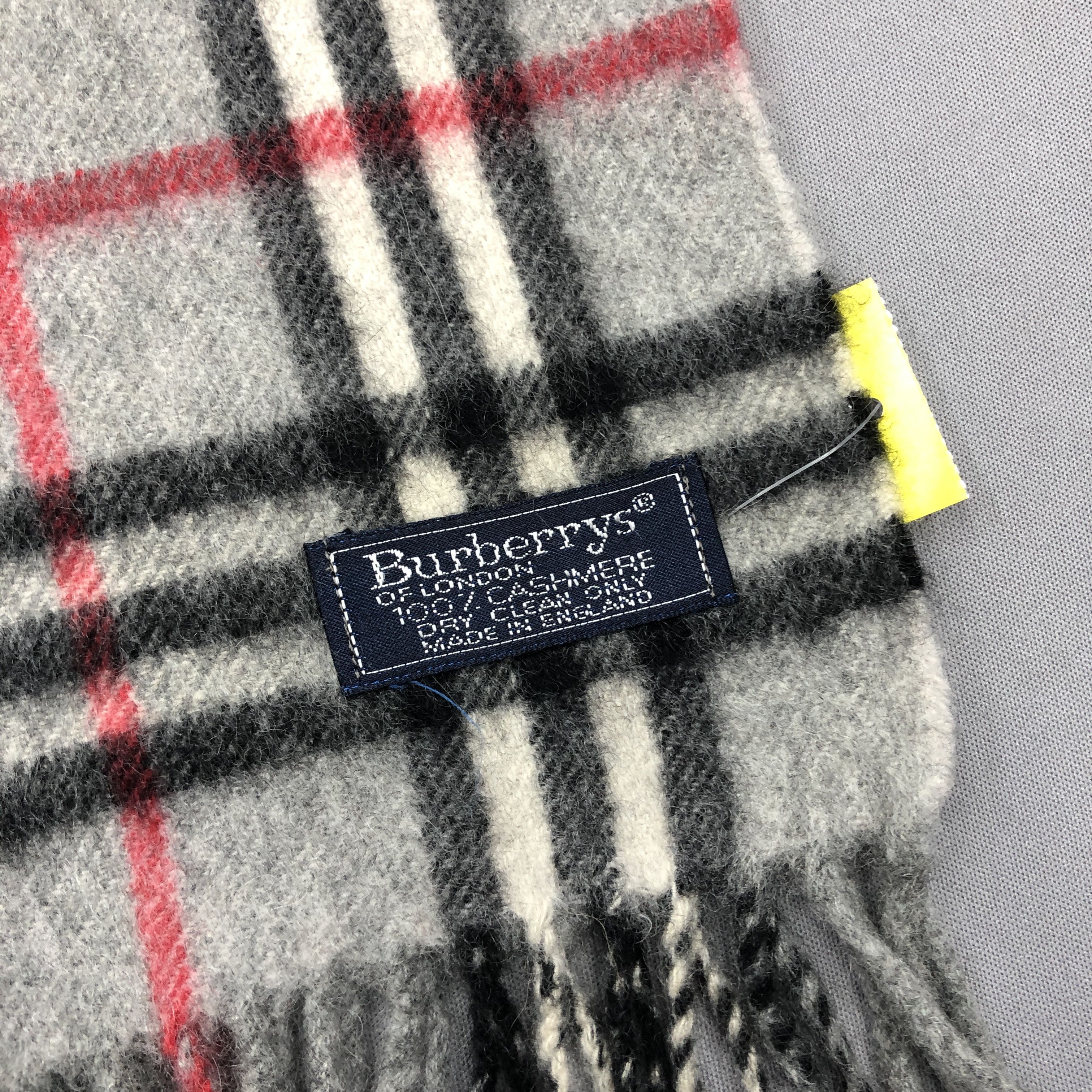 Burberry Vintage Burberry Scarf Nova Check Wool Cashmere Scarves Size ONE SIZE - 4 Thumbnail