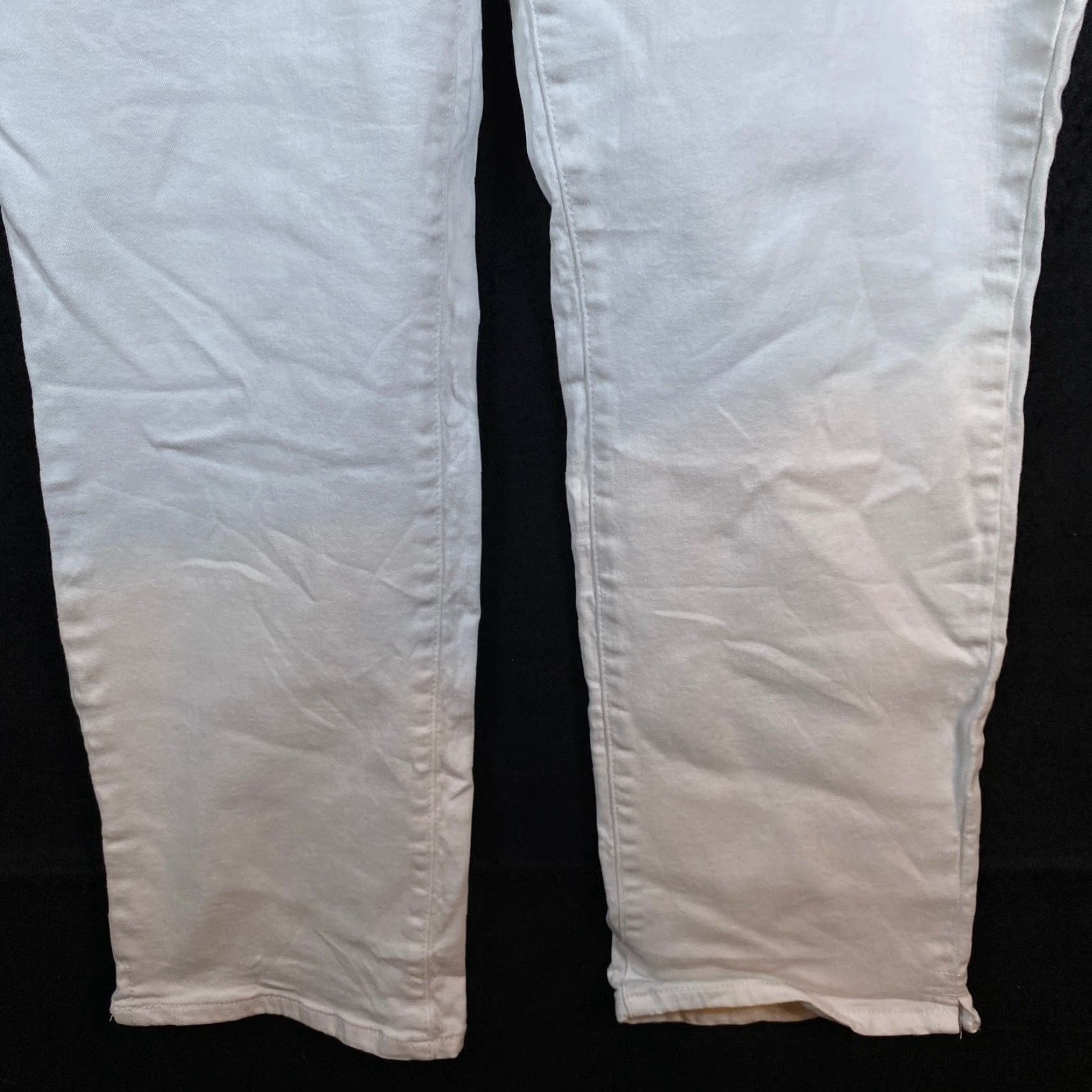NYDJ NYDJ Not You Daughters Jeans Womens White Sheri Slim Capri Cropped Stretch 14 Size 36" / US 14 / IT 50 - 3 Thumbnail