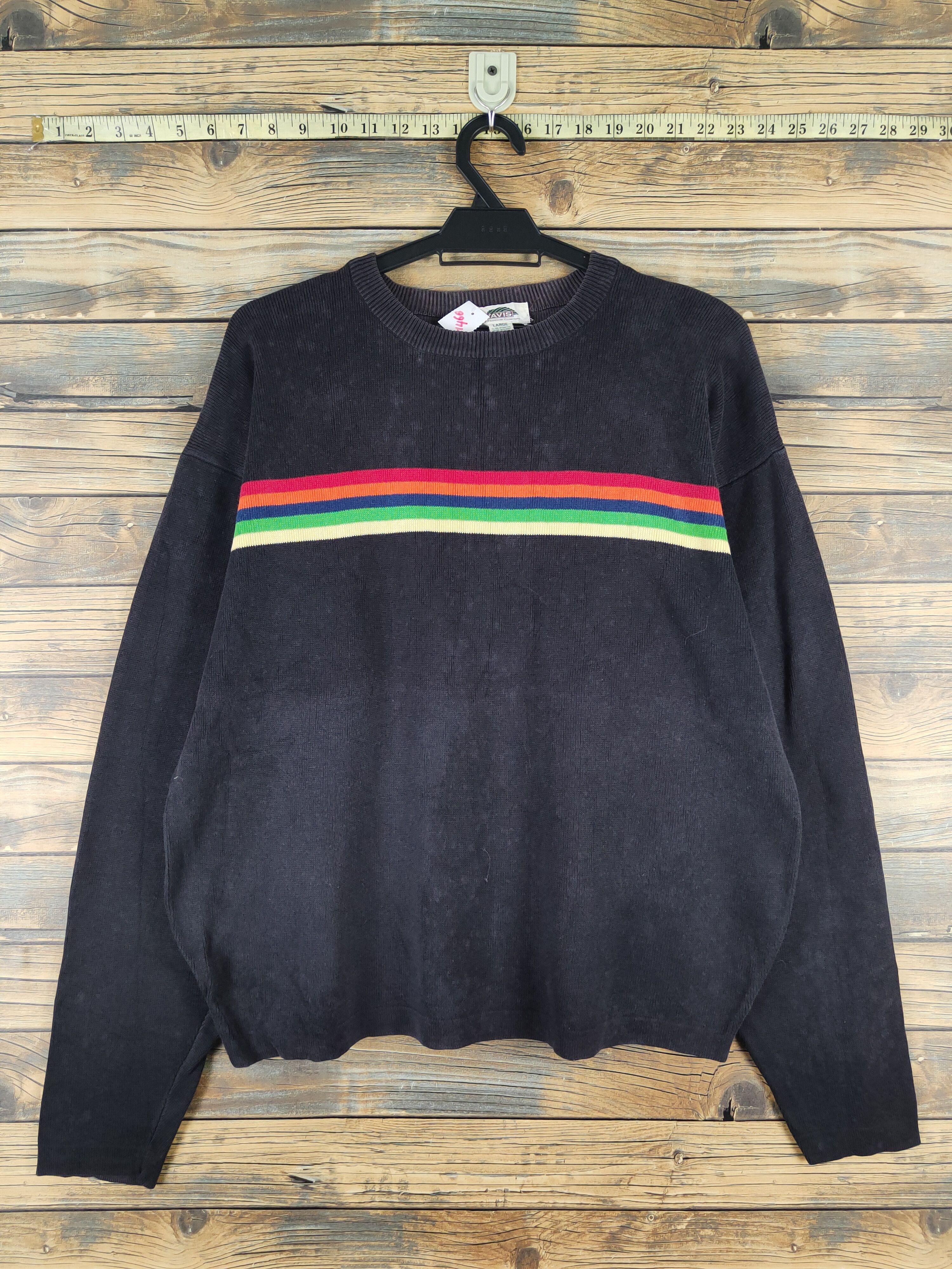 Yavis Black Knitwear Long Sleeve T-shirts #W1466