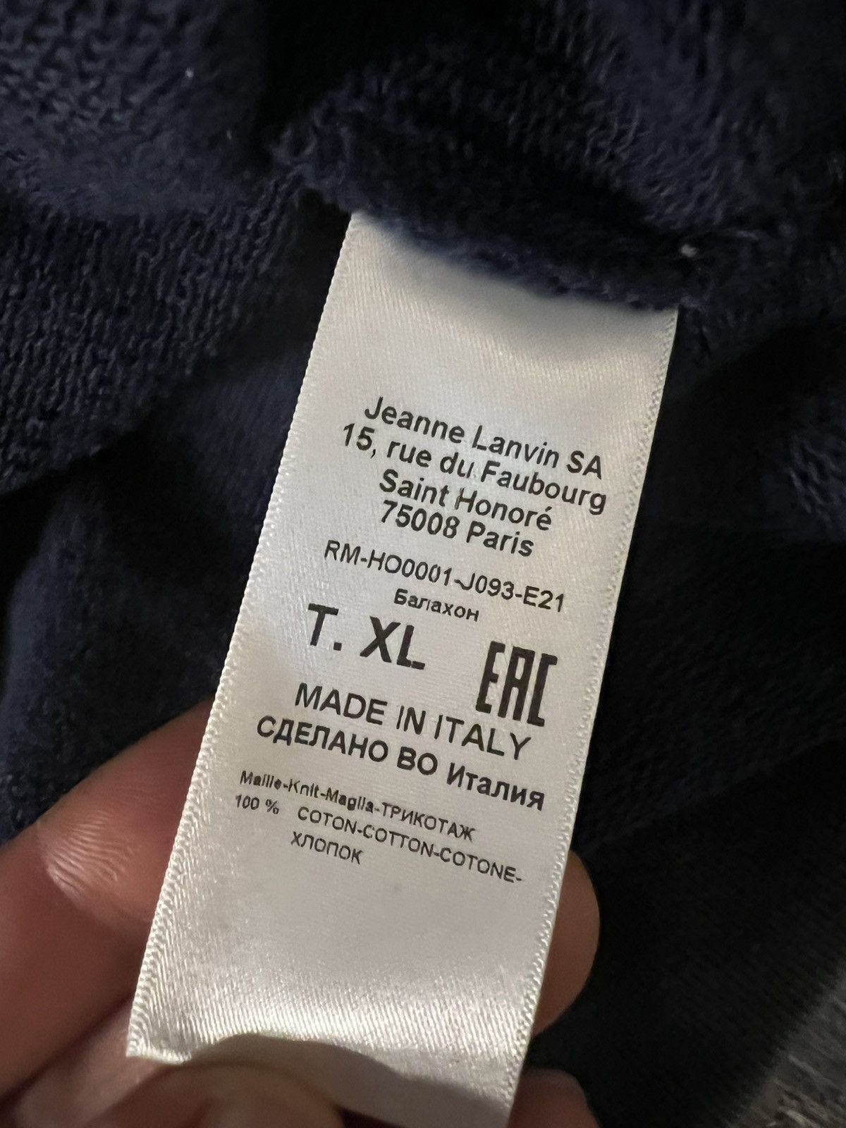 Gallery Dept. × Lanvin Lanvin X Gallery Dept Hoodie Size US XL / EU 56 / 4 - 8 Thumbnail