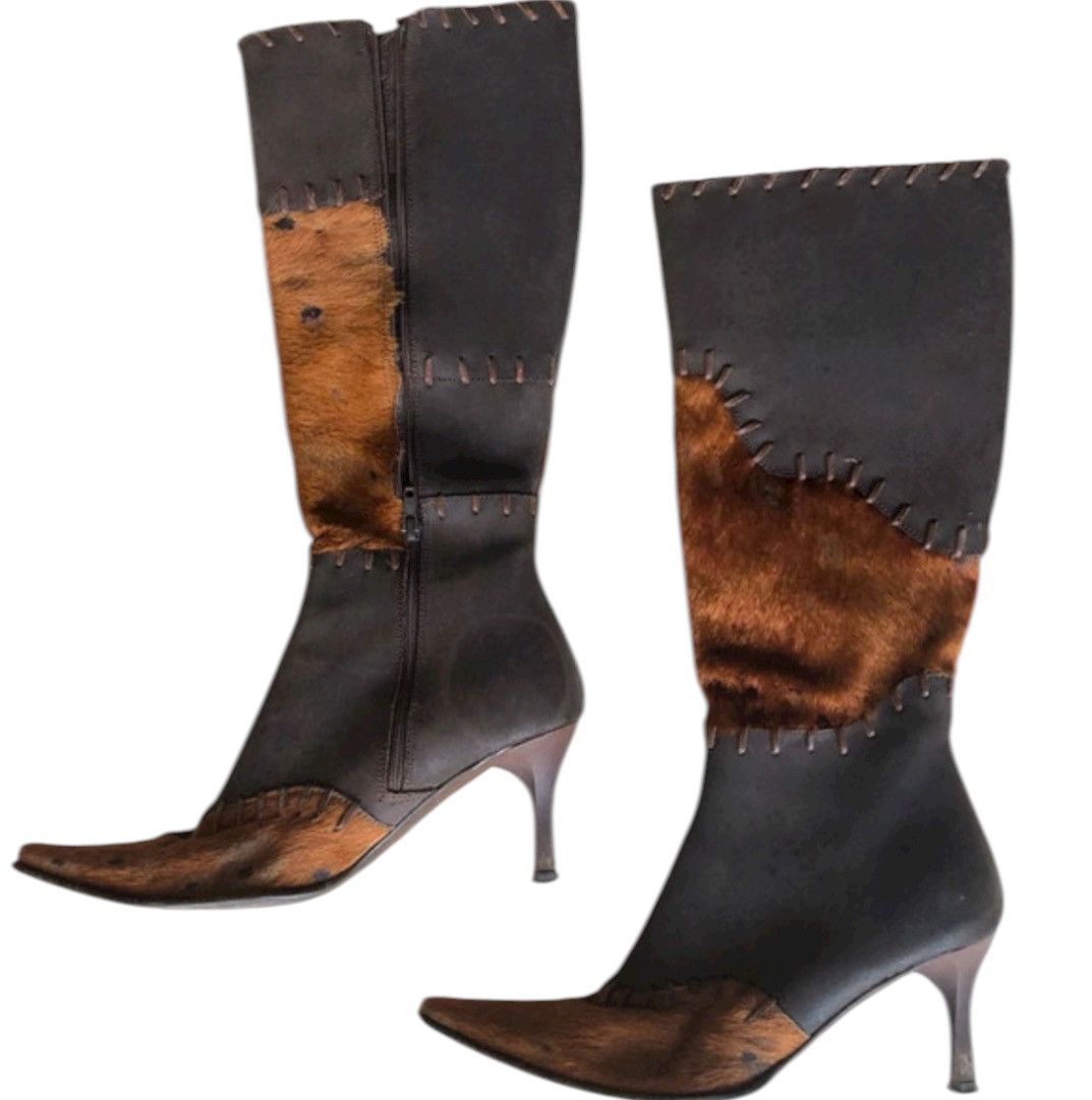 Other Vintage Cowhide Hair-On Leather Boots – Size 37 Size US 6 / IT 36 - 7 Thumbnail