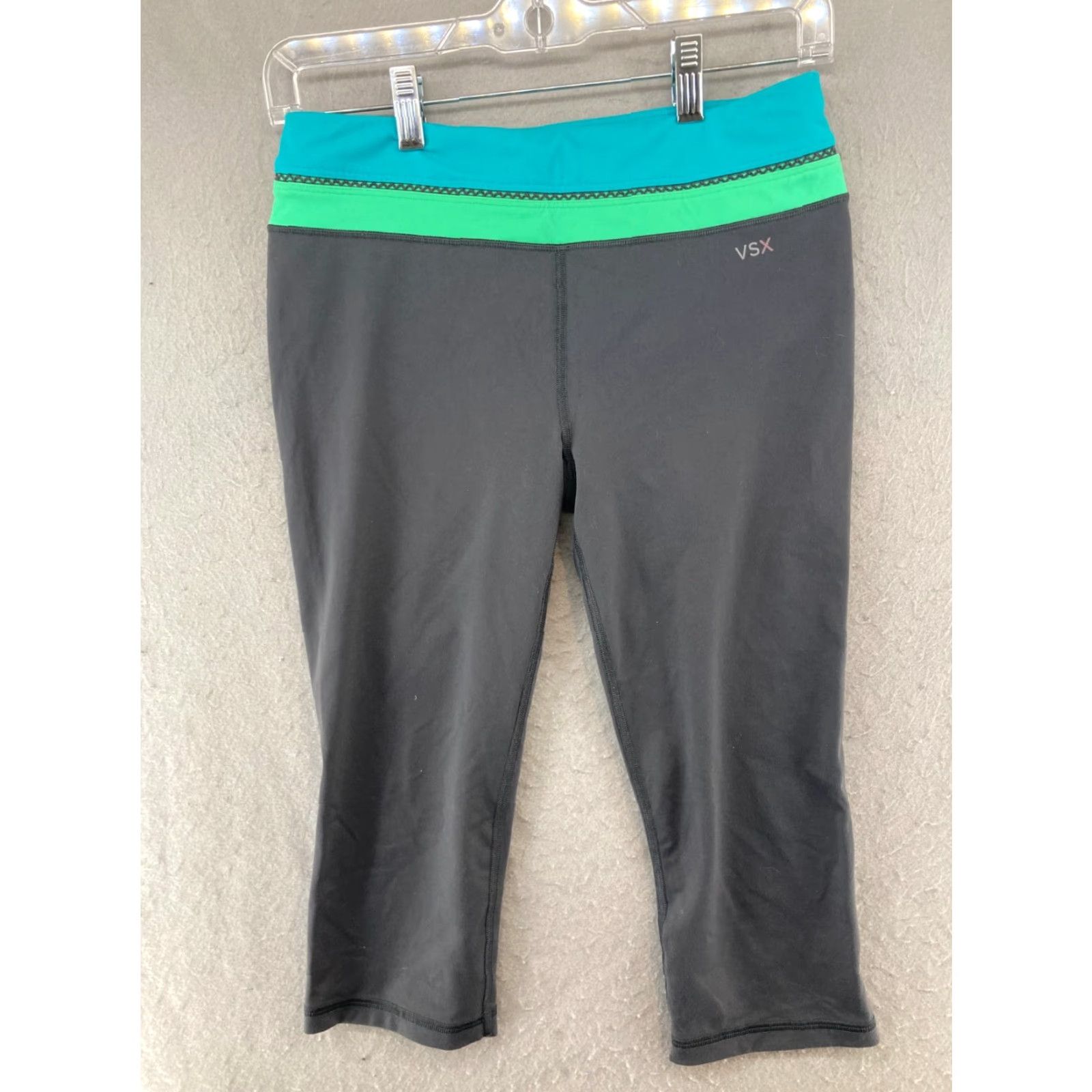 Victoria's Secret VSX Yoga Pants Womens Small Crop Black Nike? Size 28" / US 6 / IT 42 - 2 Thumbnail