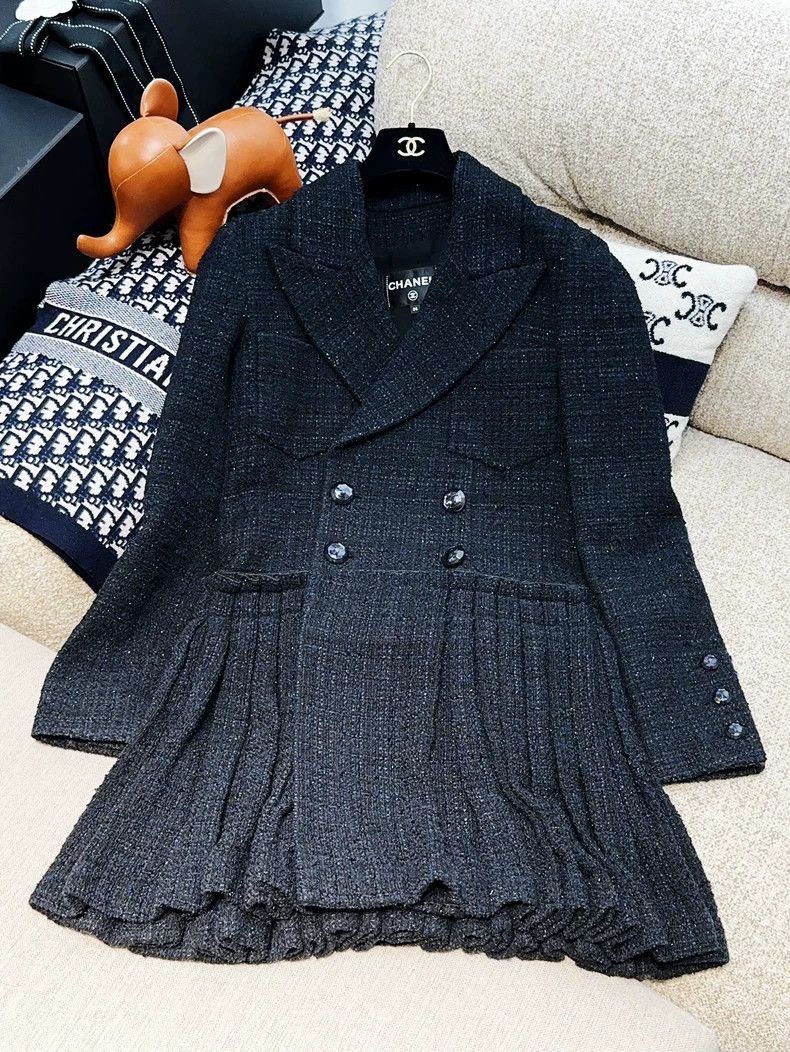 Chanel Chanel 20S roof series blue and black mixed long-sleeved p Size XS / US 0-2 / IT 36-38 - 1 Thumbnail