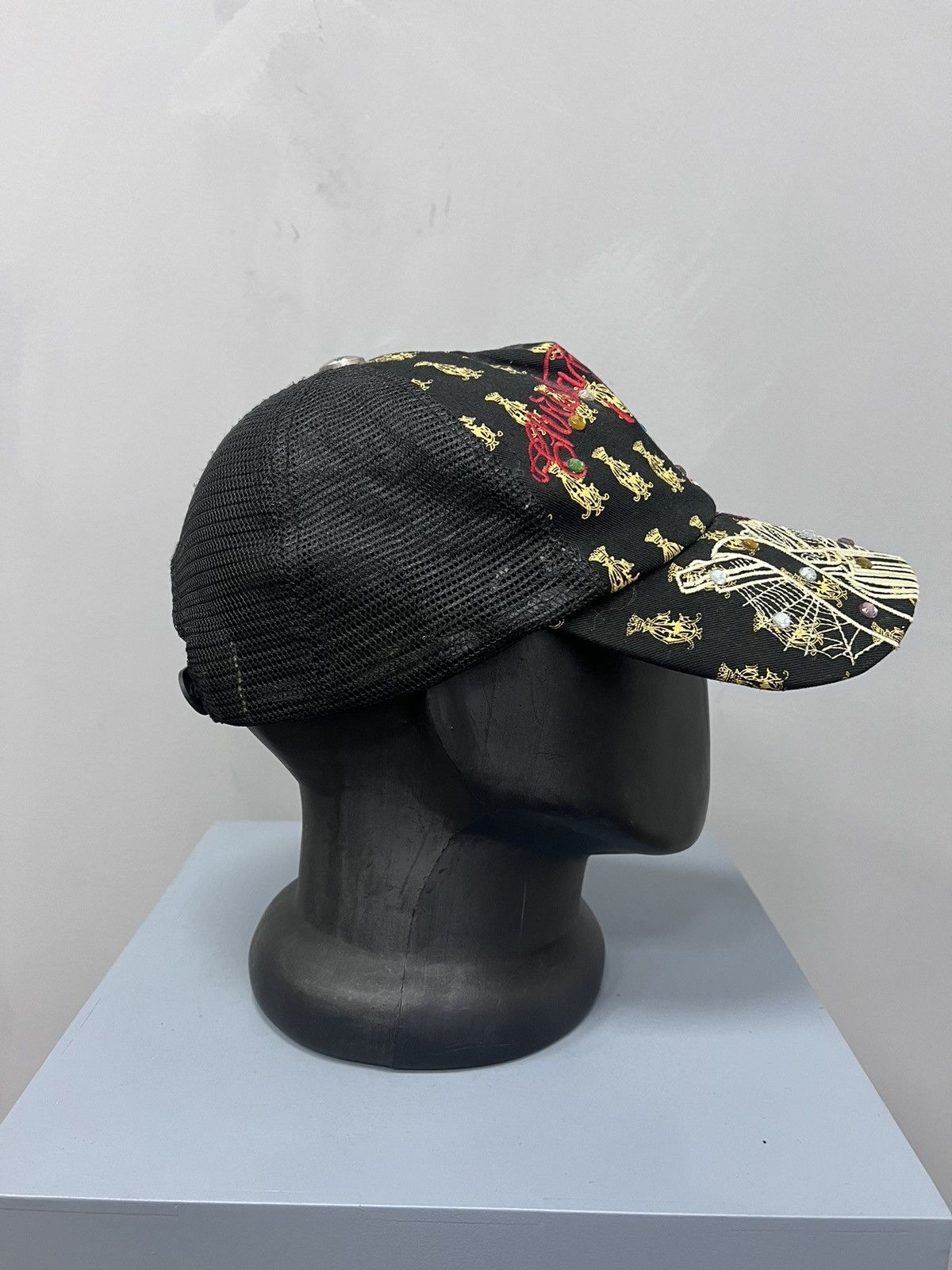 Christian Audigier × Ed Hardy × Japanese Brand Ed Hardy by Christian Audigier Cap Japanese Skull Death Y2K Size ONE SIZE - 4 Thumbnail