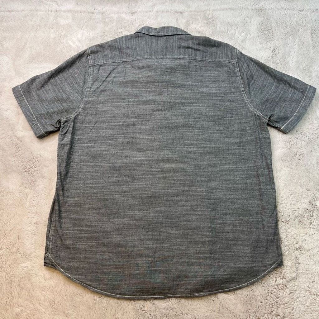 Woolrich Woolen Mills Woolrich Shirt Mens XL Button Up Pockets Textured Chambray Size US XL / EU 56 / 4 - 8 Thumbnail