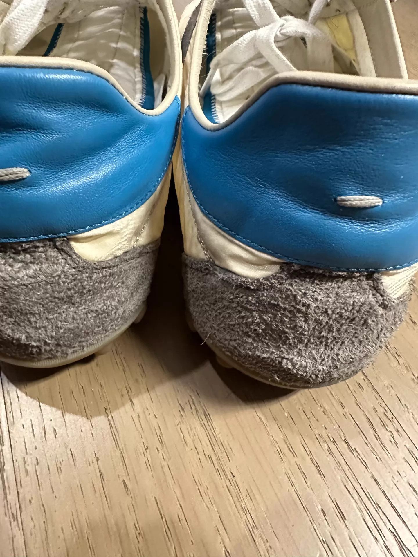 Maison Margiela Maison Margiela Distressed Blue Heel Tab Thin 45 OG Box Size US 12 / EU 45 - 4 Thumbnail