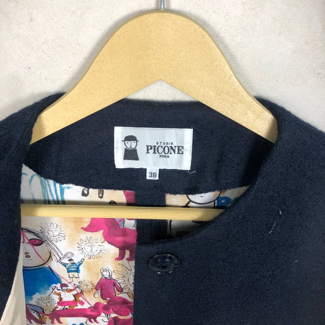 Japanese Brand Avant Garde Picone Art Wool Long Jacket Japanese Fashion Size US M / EU 48-50 / 2 - 7 Thumbnail