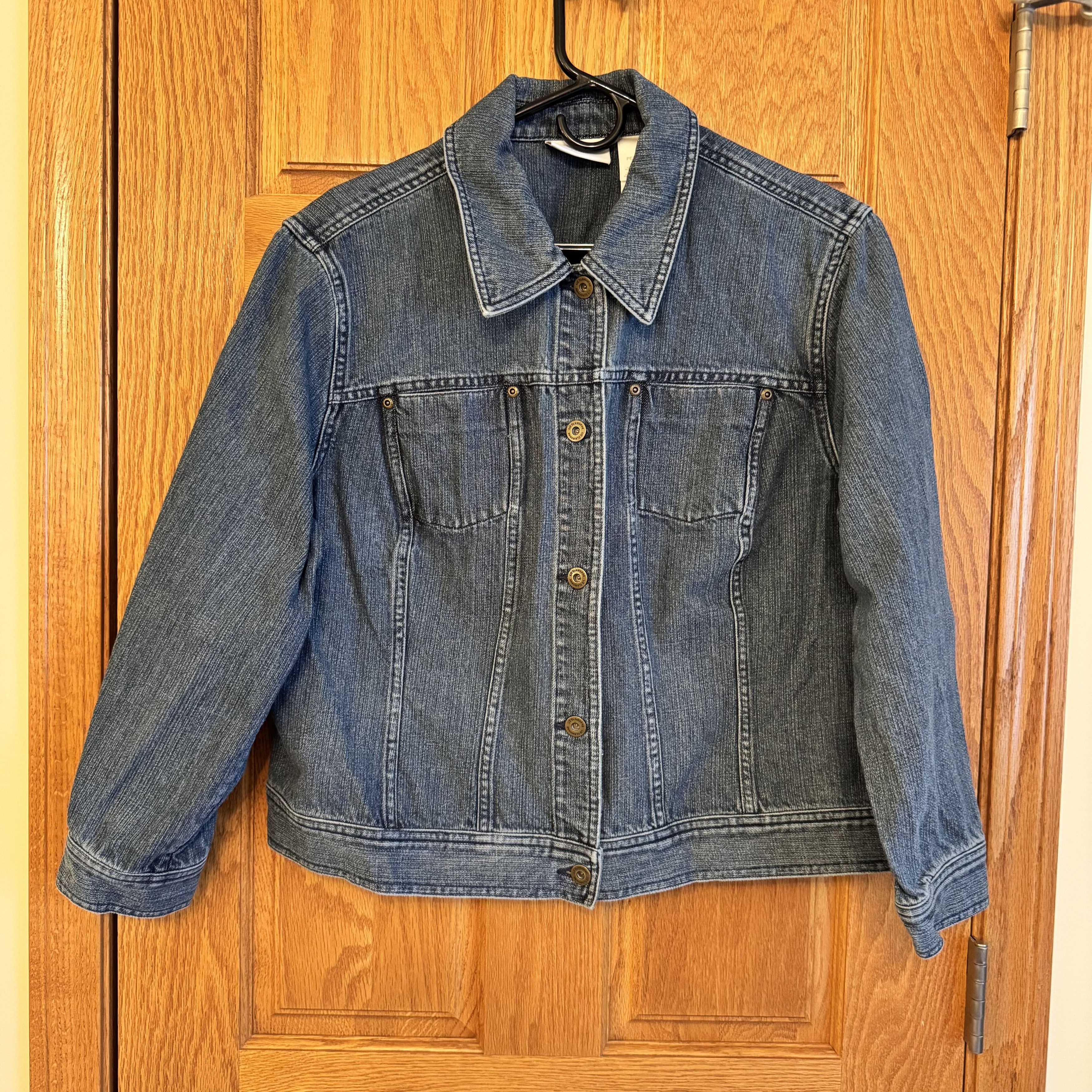Liz Claiborne Liz Claiborne Women's Petite Denim Jacket Blue Size 2 Casua Size XS / US 0-2 / IT 36-38 - 1 Thumbnail
