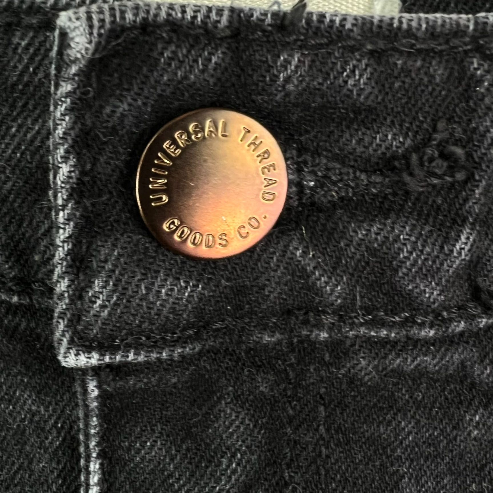 Vintage Universal Threads Black Denim Jeans Mini Skirt Womens Size 6 28X16 Size 28" / US 6 / IT 42 - 2 Thumbnail