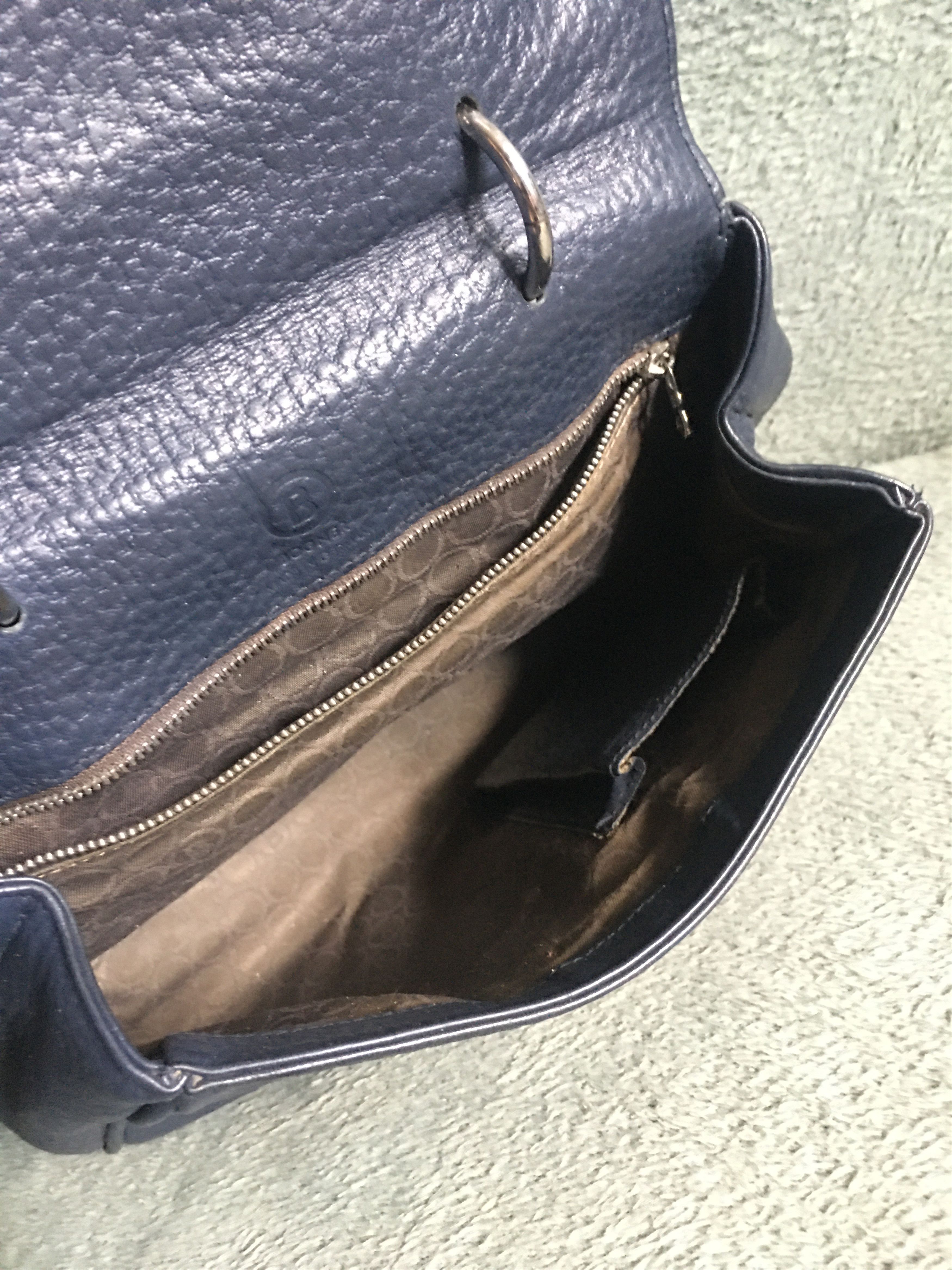Bogner Bogner Blue Leather Bag Handbag Size ONE SIZE - 12 Thumbnail