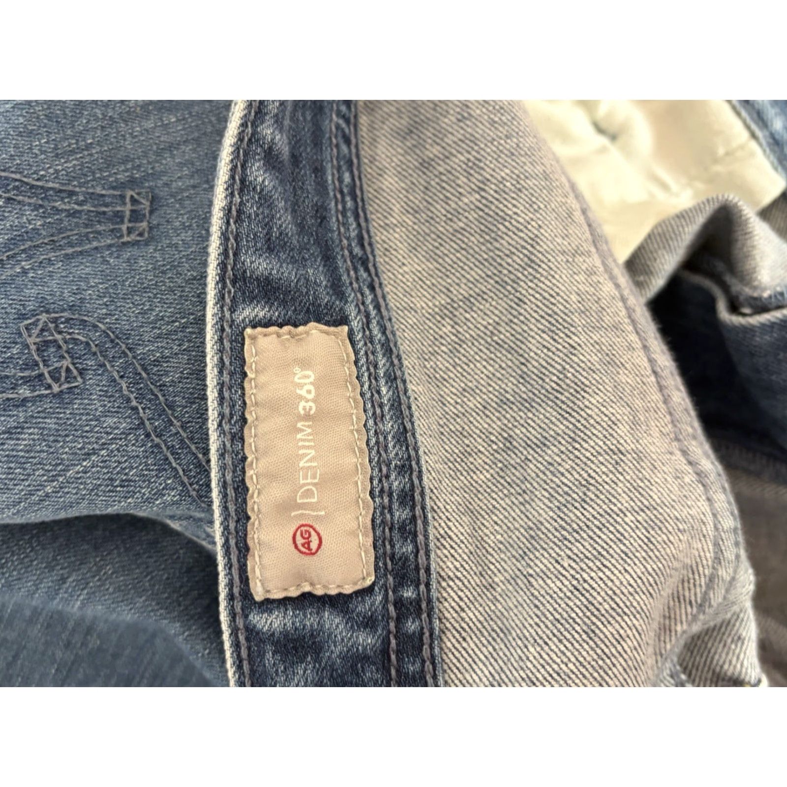 Vintage AG Adriano Goldschmied Men's Slim Straight Everett Jeans 40x33 Blue Denim Slim Size US 40 / EU 56 - 6 Thumbnail