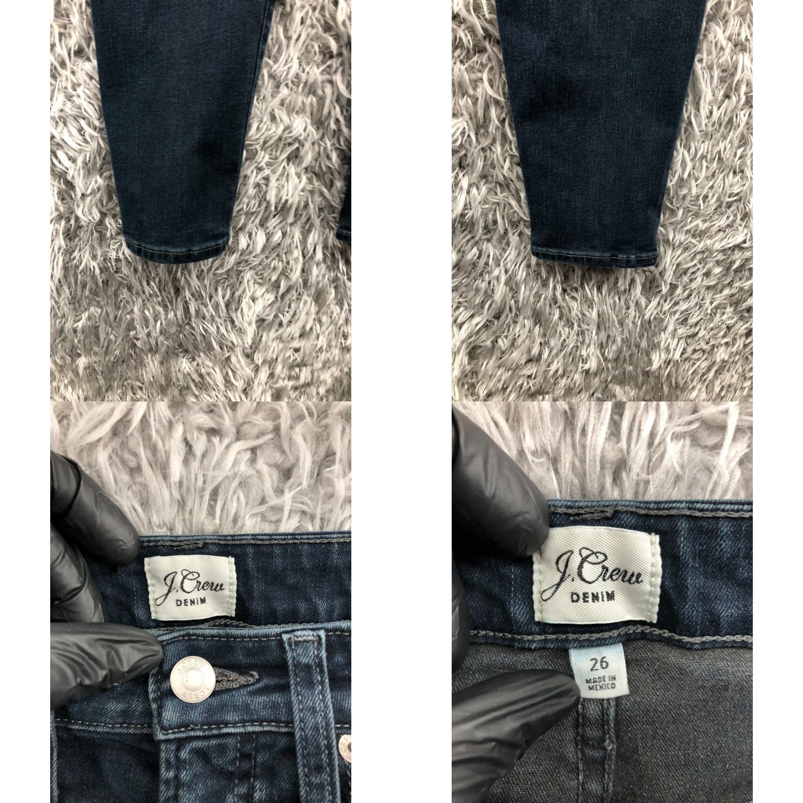 J.Crew J.CREW Toothpick Jeans Womens Size 26 Dark Wash Blue Denim 5-Pocket Skinny Size 26" / US 2 / IT 38 - 8 Thumbnail