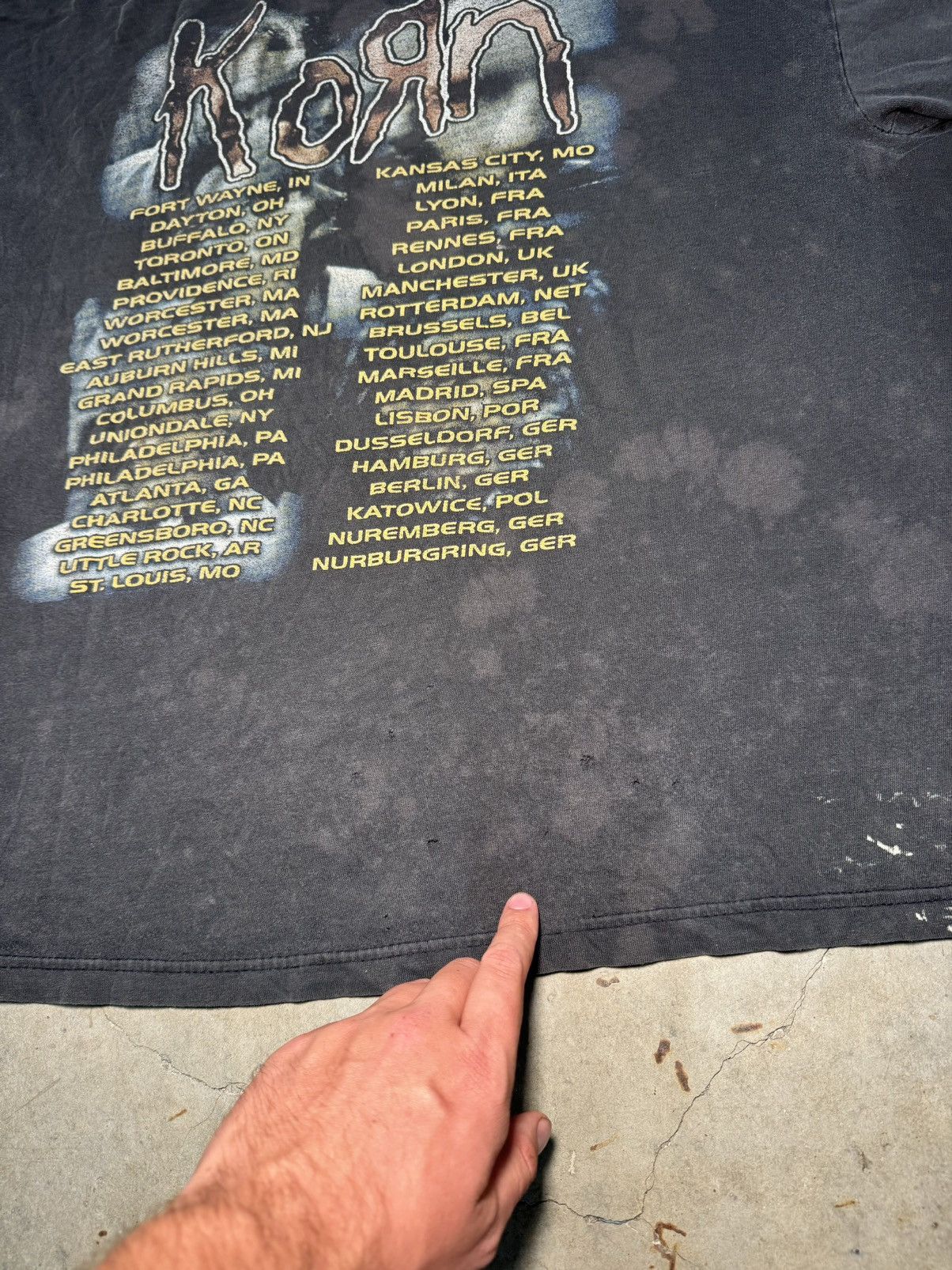 Band Tees Smoked 2000 Korn Sick and Twisted Parking Lot Boot Grail Size US XL / EU 56 / 4 - 9 Thumbnail