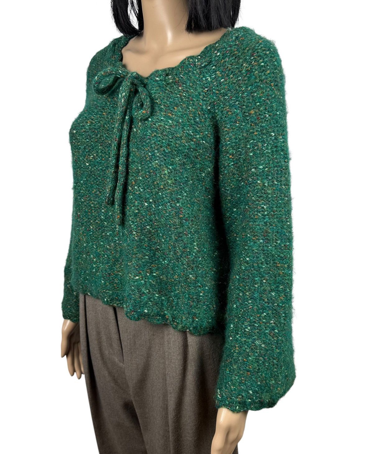 Designer Manoush Knit Sweater Baloon Sleeves Wool-Polyester size S Size S / US 4 / IT 40 - 4 Thumbnail
