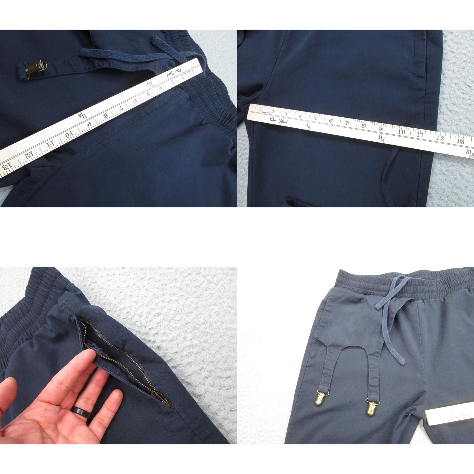 Vintage VINTAGE Nineth Closet Pants Womens Large Navy Cargo Military Paratrooper Utility y2k Size 36" / US 14 / IT 50 - 8 Thumbnail