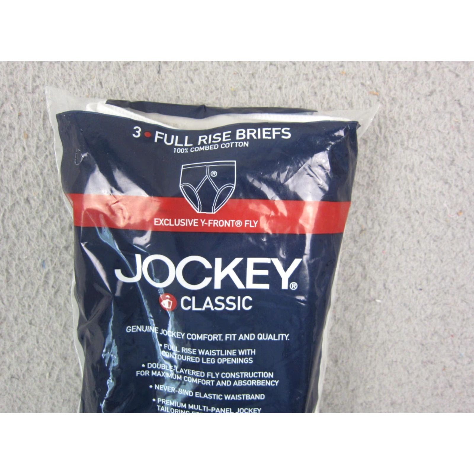 Jockey VINTAGE Jockey Briefs Mens 36 White 3 Pack Underwear Cotton Y-Front NOS Y2K Male Underwear 3 Piece Set White Cotton Jersey Classic Mens Size US 36 / EU 52 - 5 Thumbnail