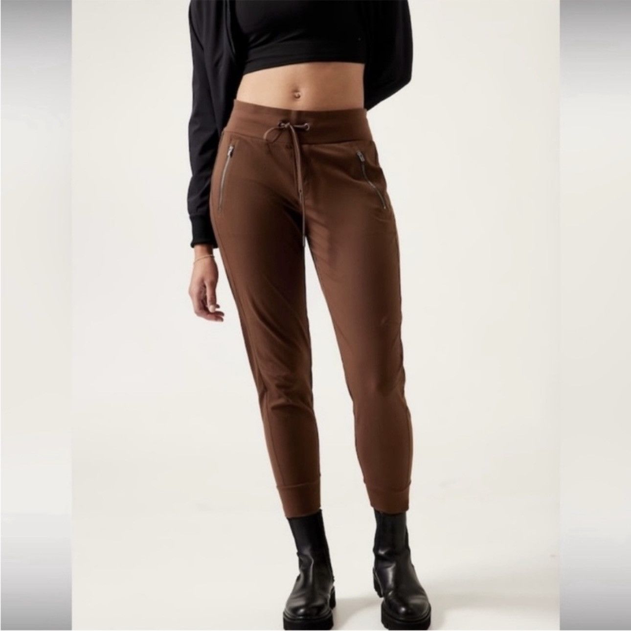 Athleta ATHLETA Reddish Cognac Brown Trekkie North Jogger Pants Size 28" / US 6 / IT 42 - 2 Thumbnail