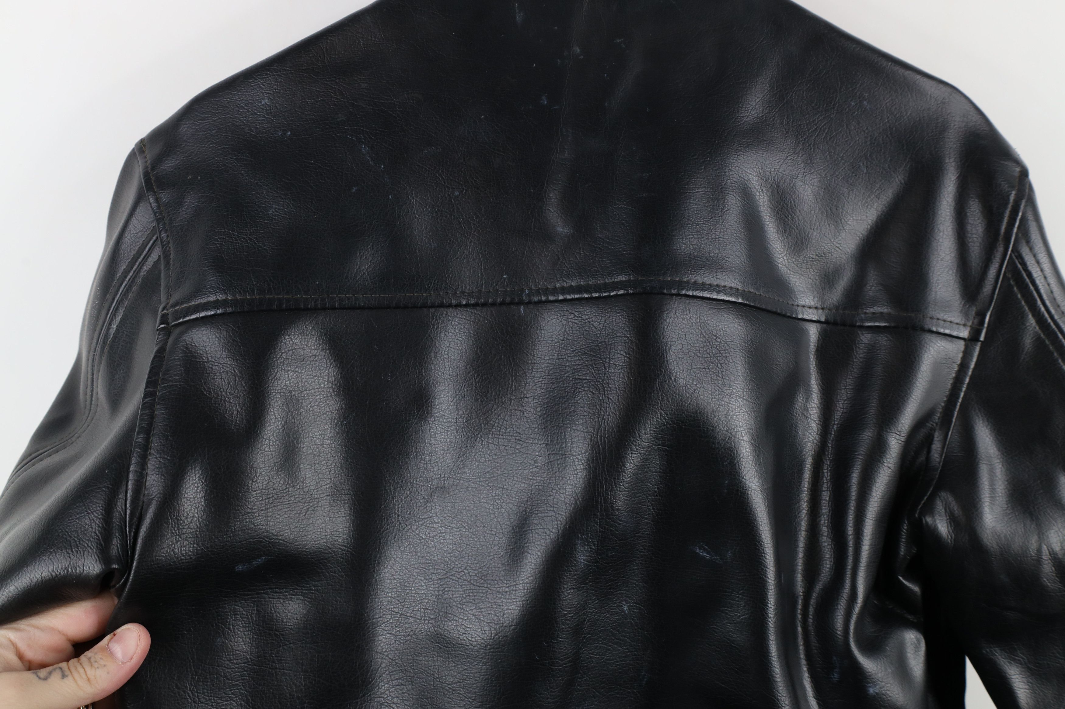 Vintage Vintage 70s Streetwear Faux Leather Motorcycle Jacket Japan Size US M / EU 48-50 / 2 - 13 Thumbnail