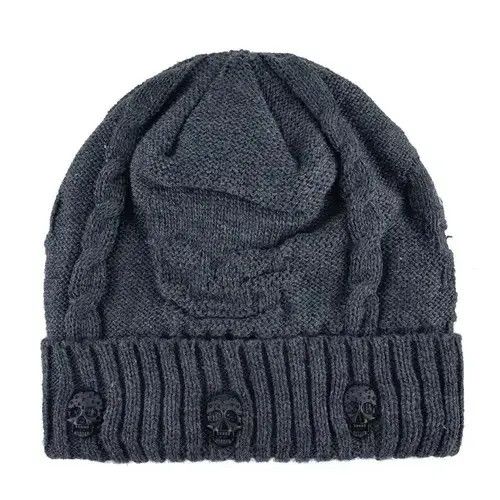 Designer Knitted Skull Beanies Size ONE SIZE - 3 Thumbnail