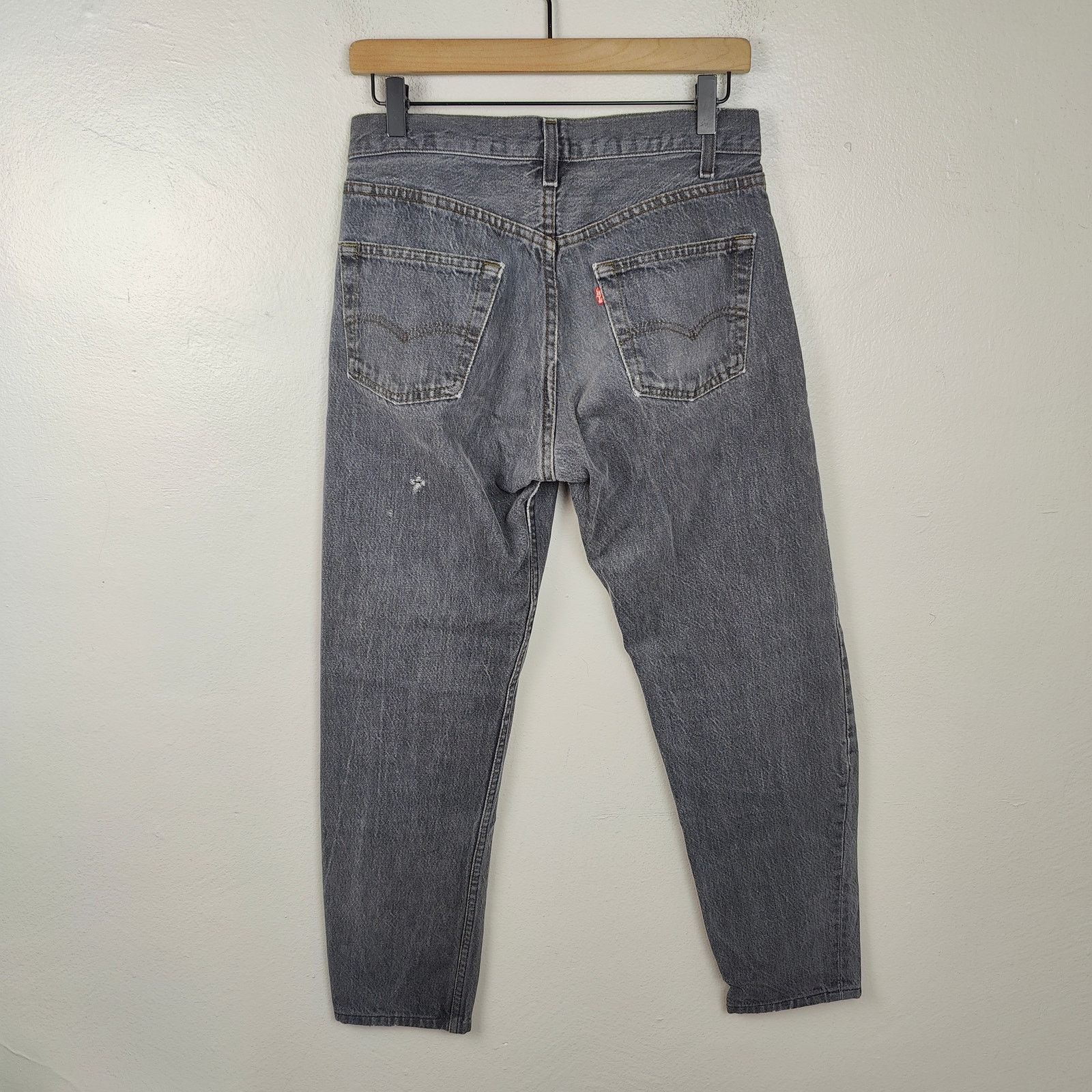 Levi's Vintage Levi's 501 Jeans Womens 29 Charcoal Wash Button Fly Size 29" - 7 Thumbnail