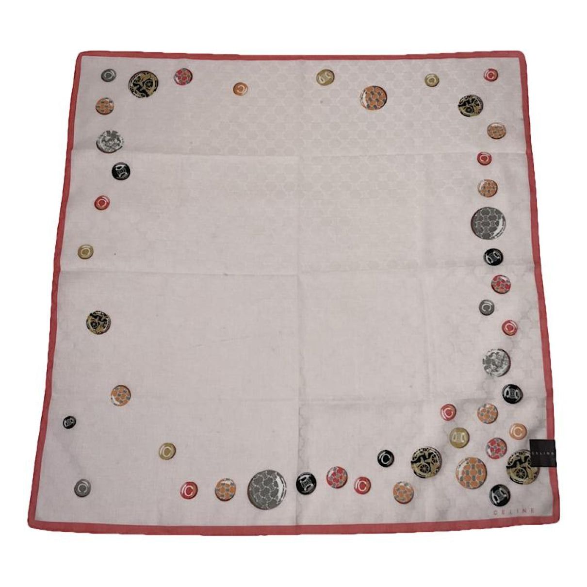 Celine Pink Silk Silk Handkerchief Size ONE SIZE - 1 Thumbnail
